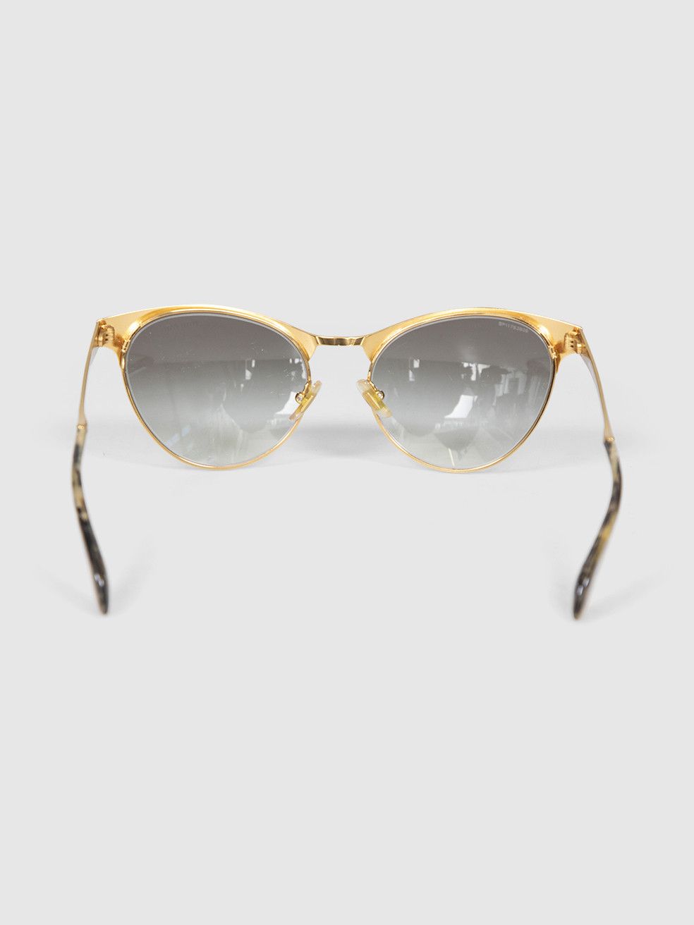 Miu Miu Gold Metal Sunglasses Size ONE SIZE - 4 Thumbnail