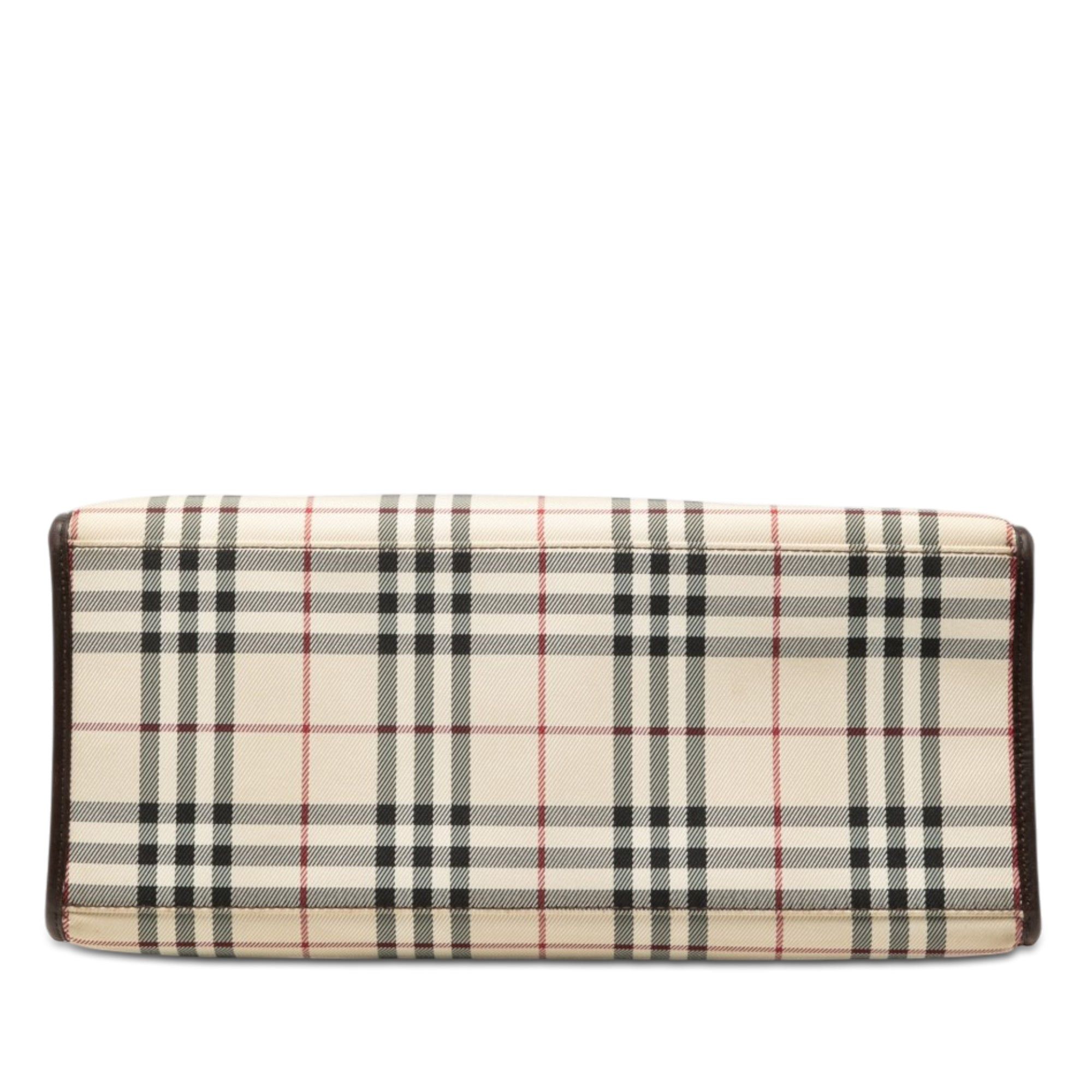 Burberry House Check Canvas Convertible Tote Size ONE SIZE - 3 Thumbnail