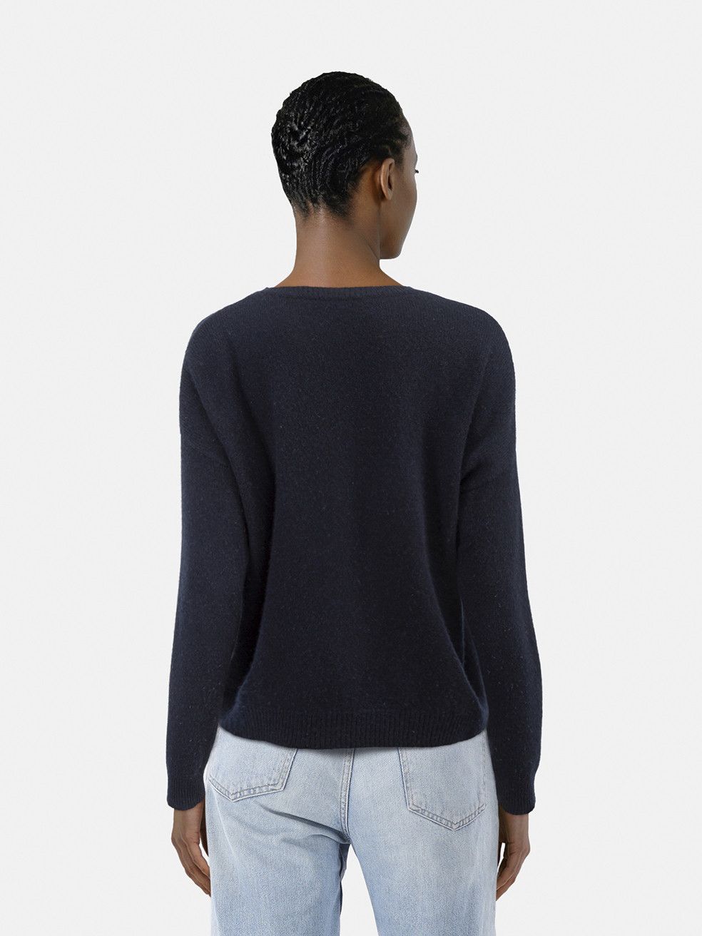 Max Mara Navy Cashmere Knit Jumper Size S / US 4 / IT 40 - 2 Thumbnail