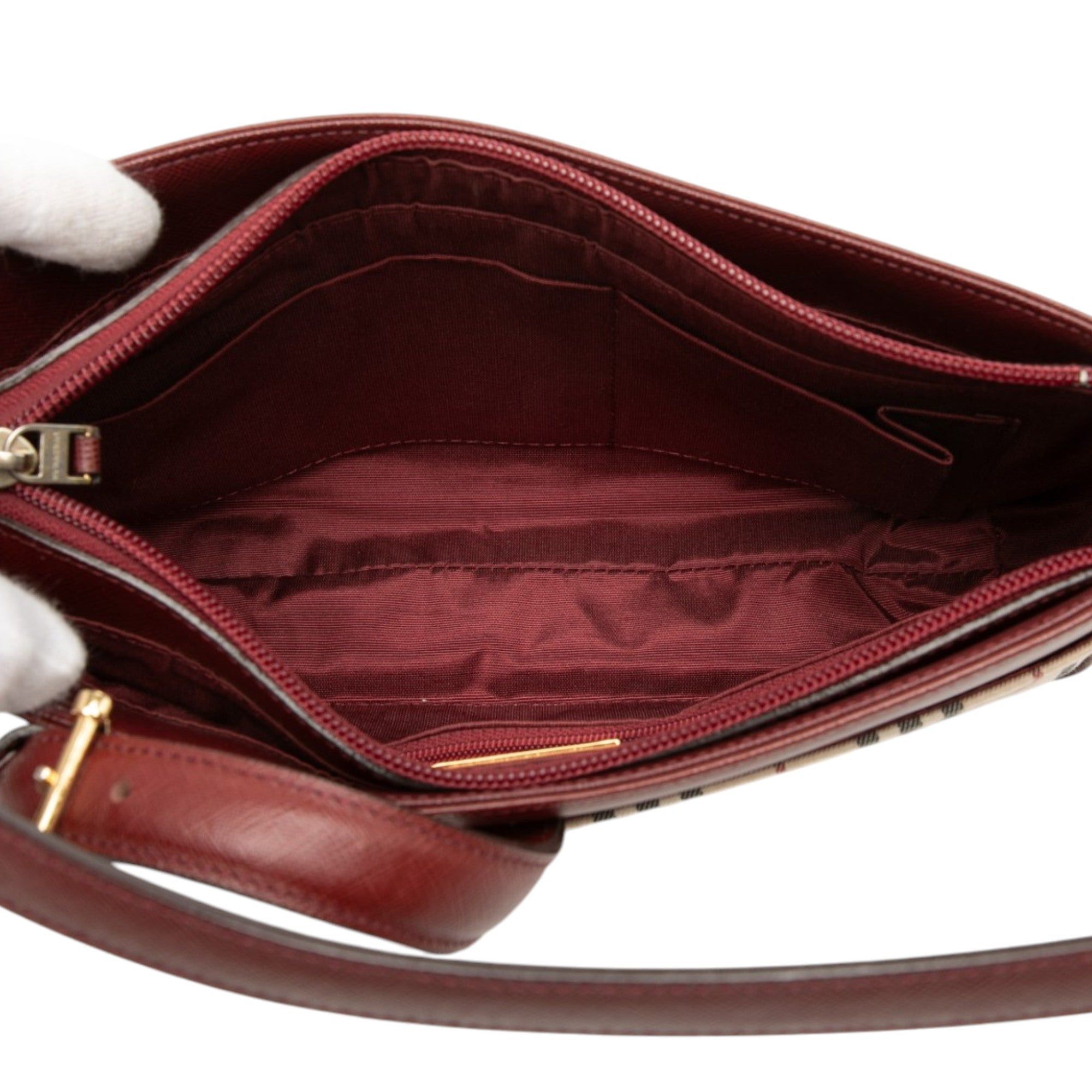 Burberry House Check Canvas Shoulder Bag Size ONE SIZE - 4 Thumbnail