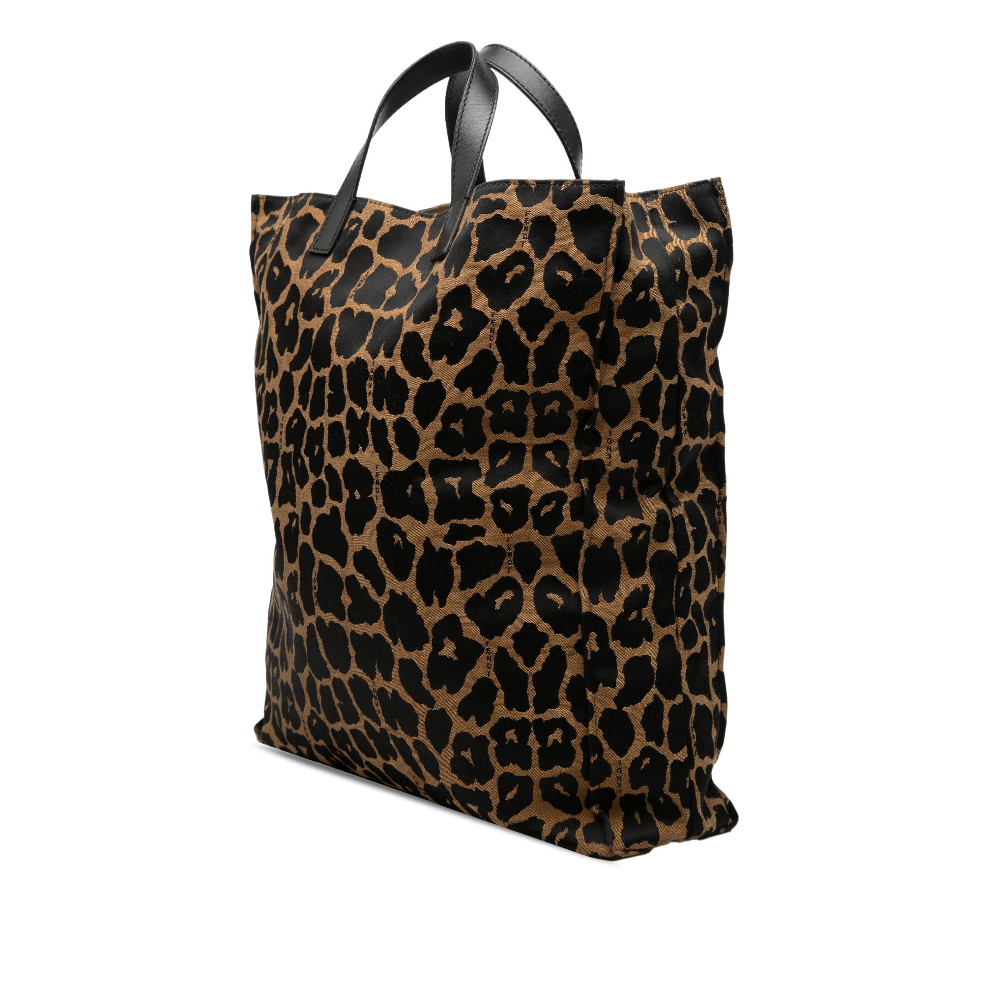 Fendi Leopard Print Canvas Tote Size ONE SIZE - 2 Thumbnail