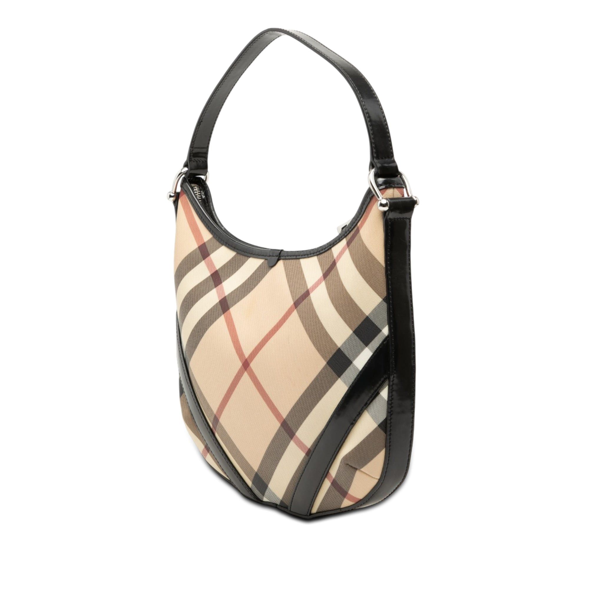 Burberry Supernova Check Coated Canvas Larkin Hobo Size ONE SIZE - 2 Thumbnail