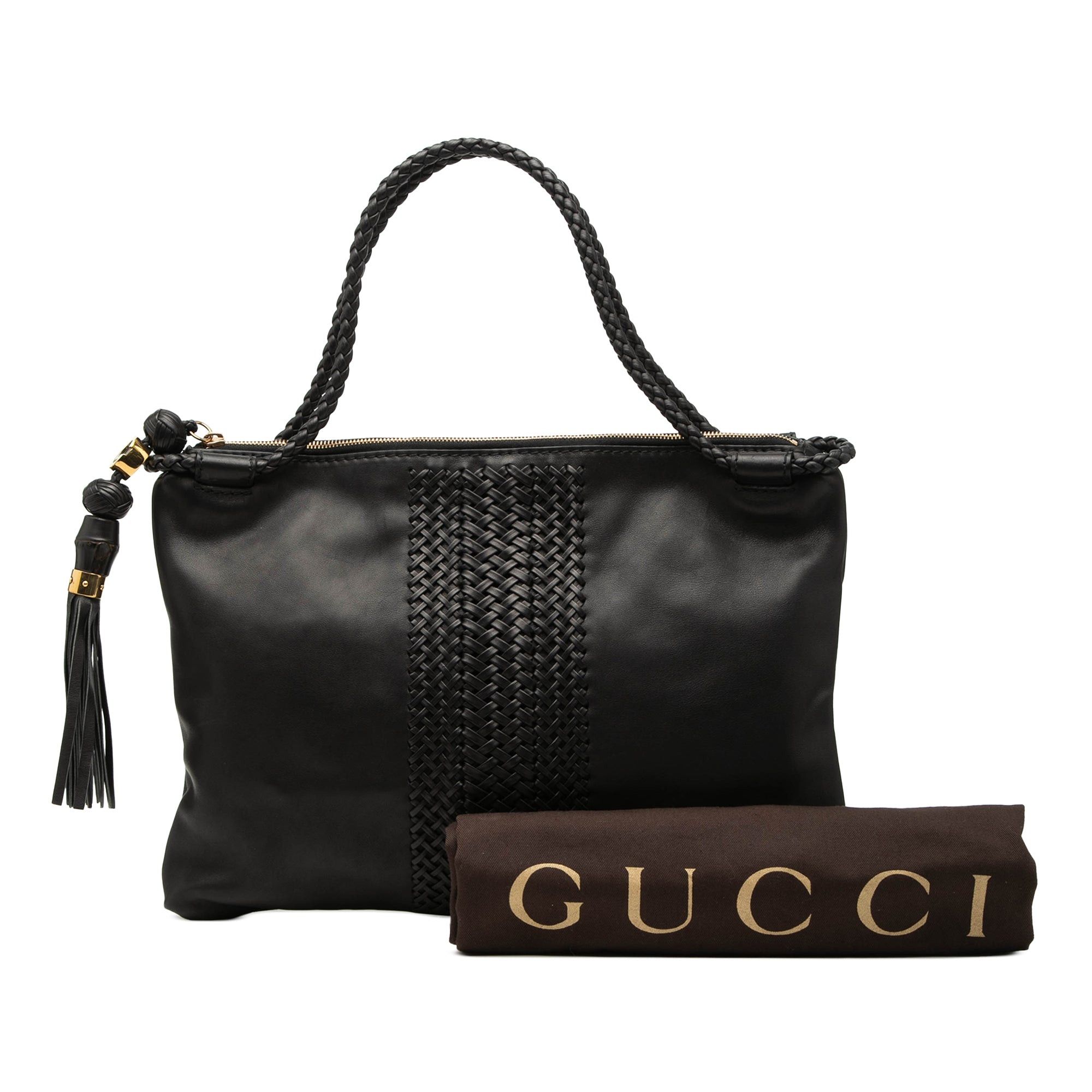 Gucci Leather Handmade Tote Size ONE SIZE - 8 Thumbnail