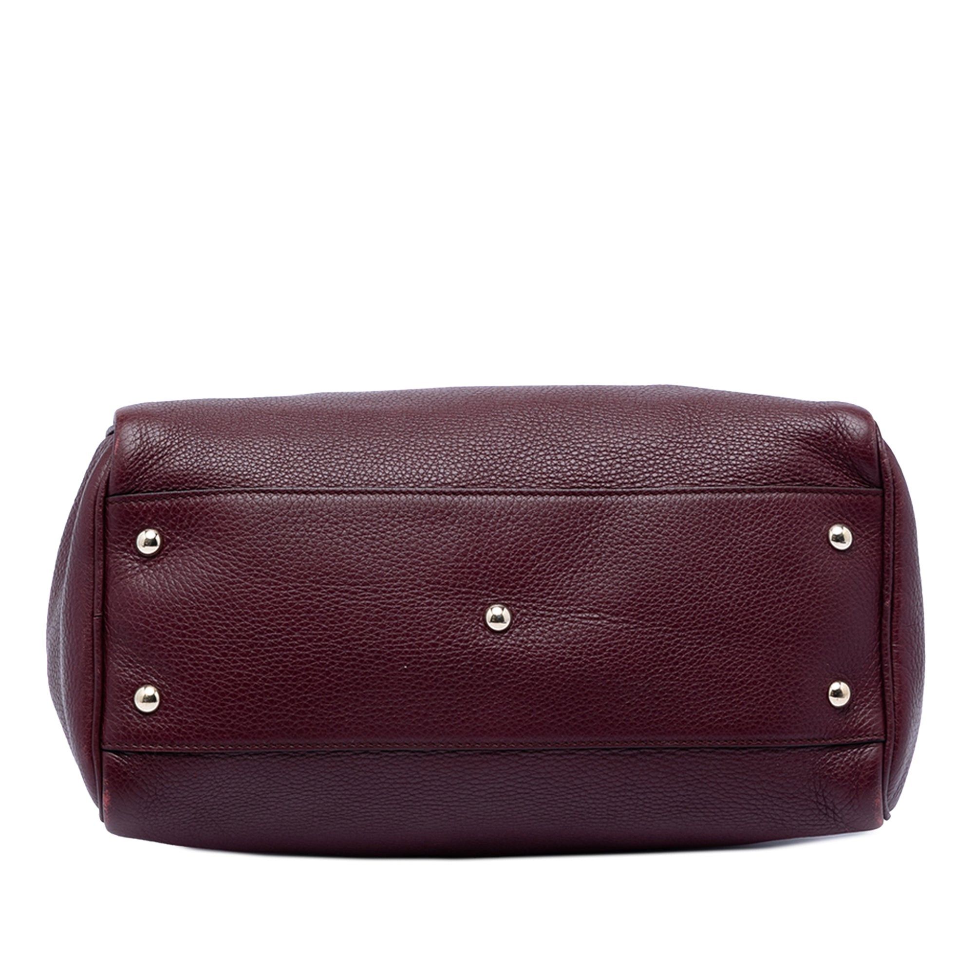 Gucci Medium Calfskin Bamboo Shopper Boston Bag Size ONE SIZE - 3 Thumbnail
