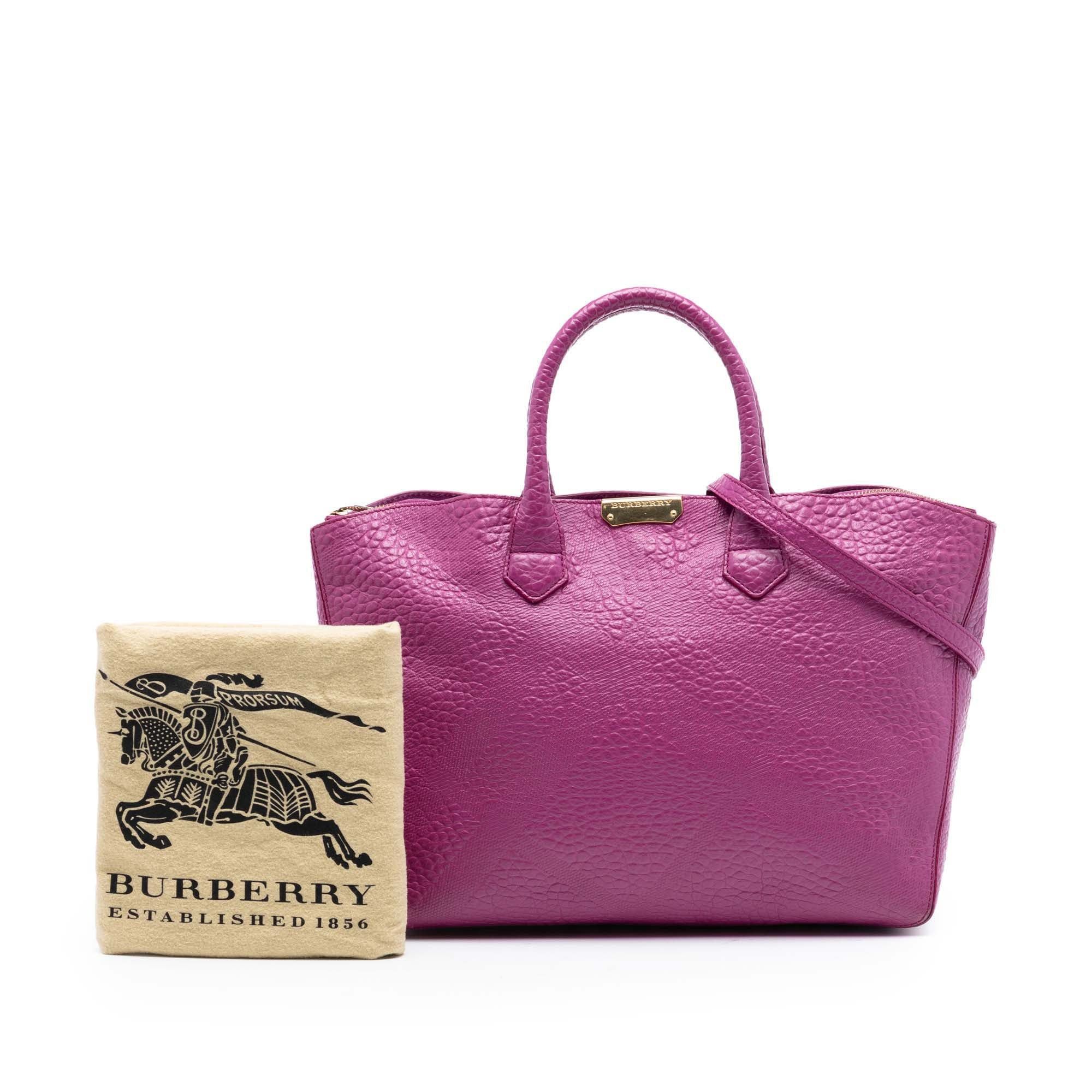 Burberry Embossed Leather Dewsbury Satchel Size ONE SIZE - 8 Thumbnail
