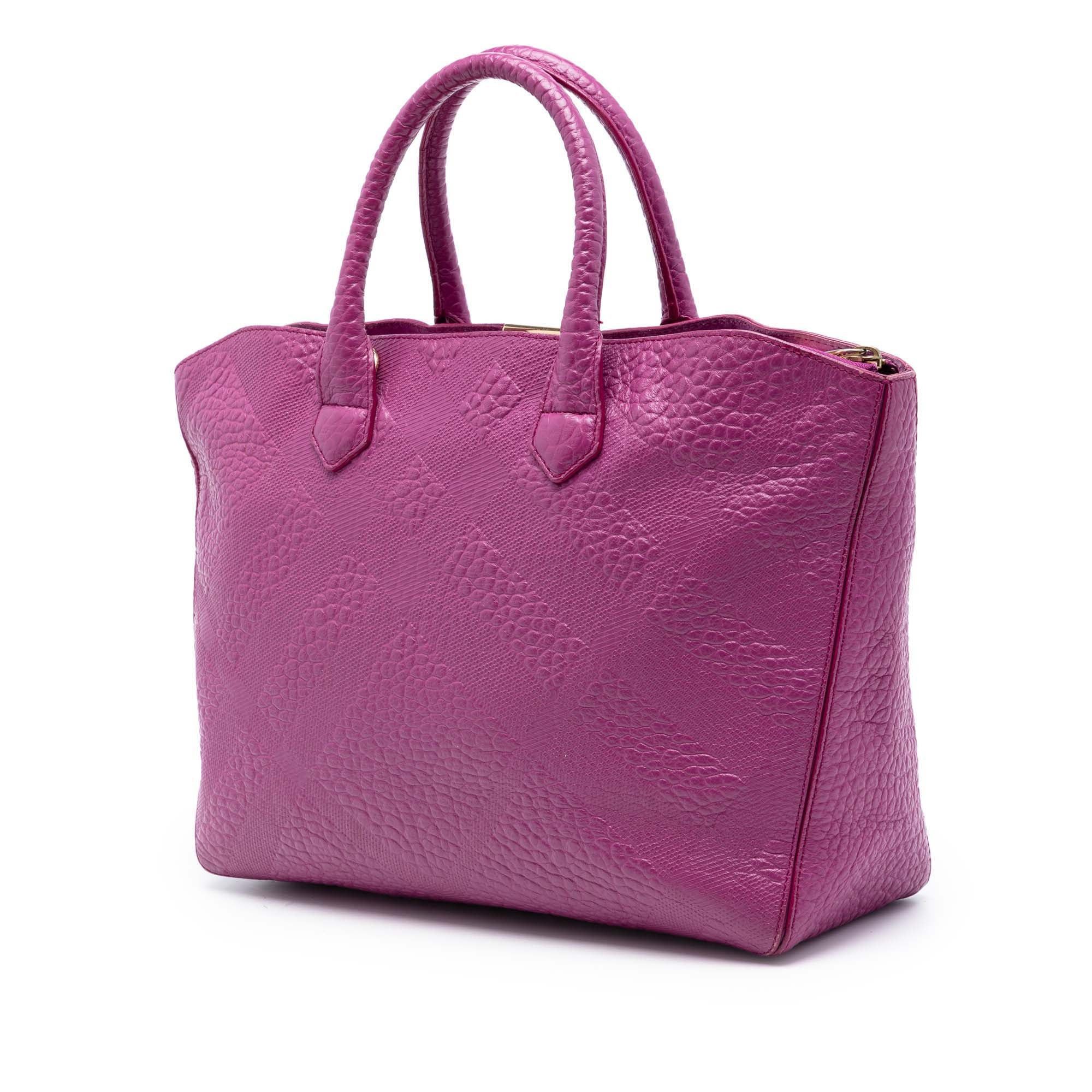 Burberry Embossed Leather Dewsbury Satchel Size ONE SIZE - 2 Thumbnail