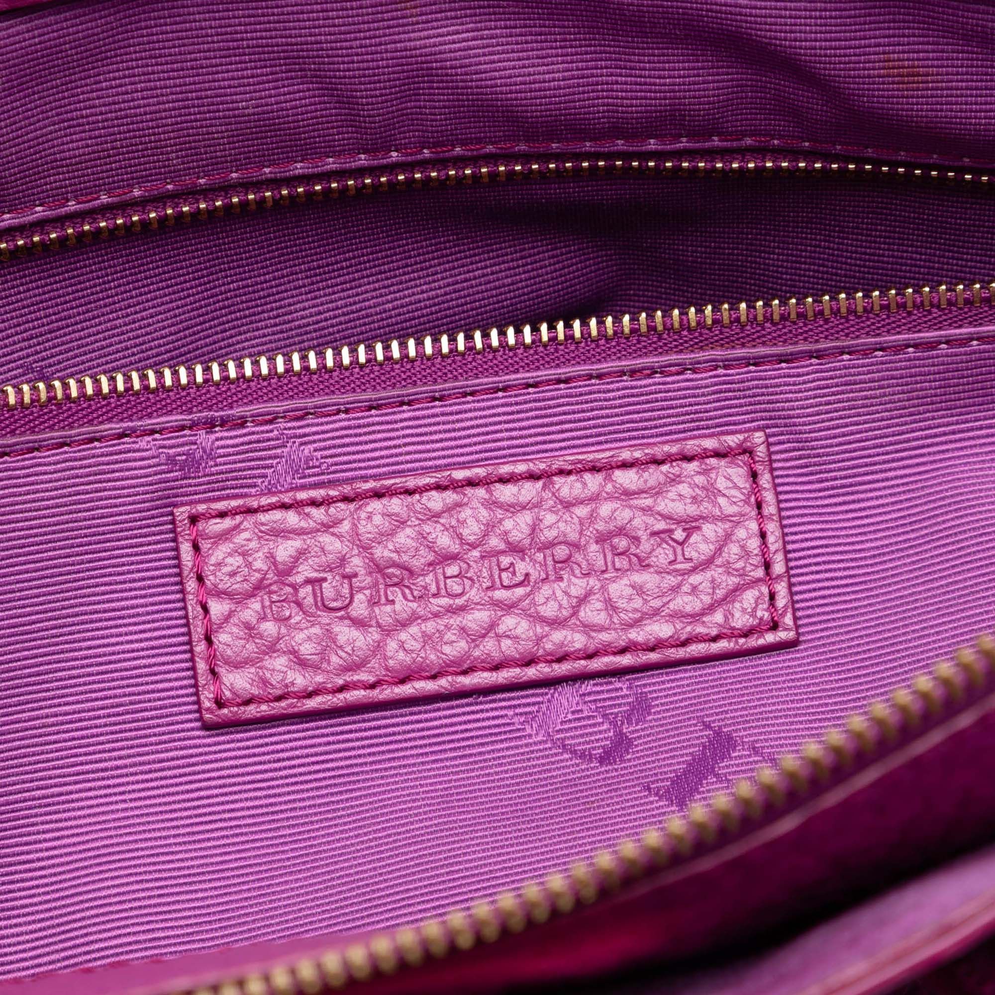 Burberry Embossed Leather Dewsbury Satchel Size ONE SIZE - 5 Thumbnail
