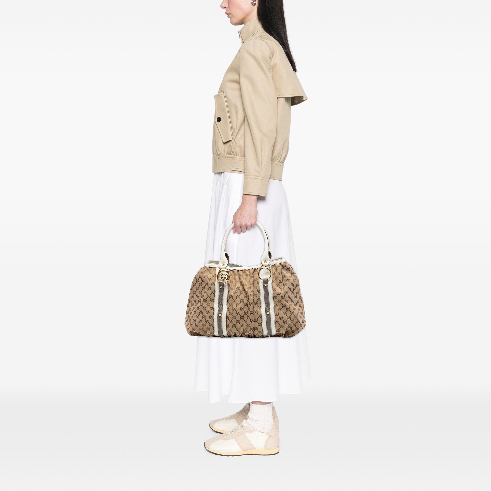 Gucci GG Canvas Interlocking G Tote Size ONE SIZE - 7 Thumbnail