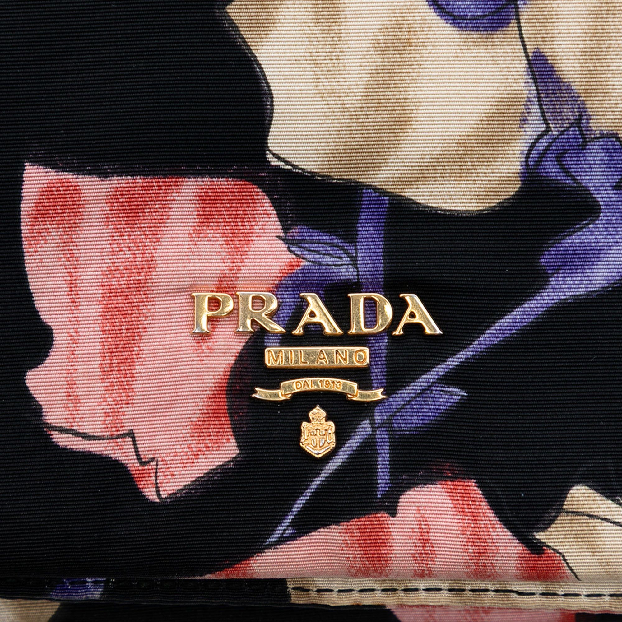 Prada Tessuto Floral Print Chain Crossbody Size ONE SIZE - 5 Thumbnail