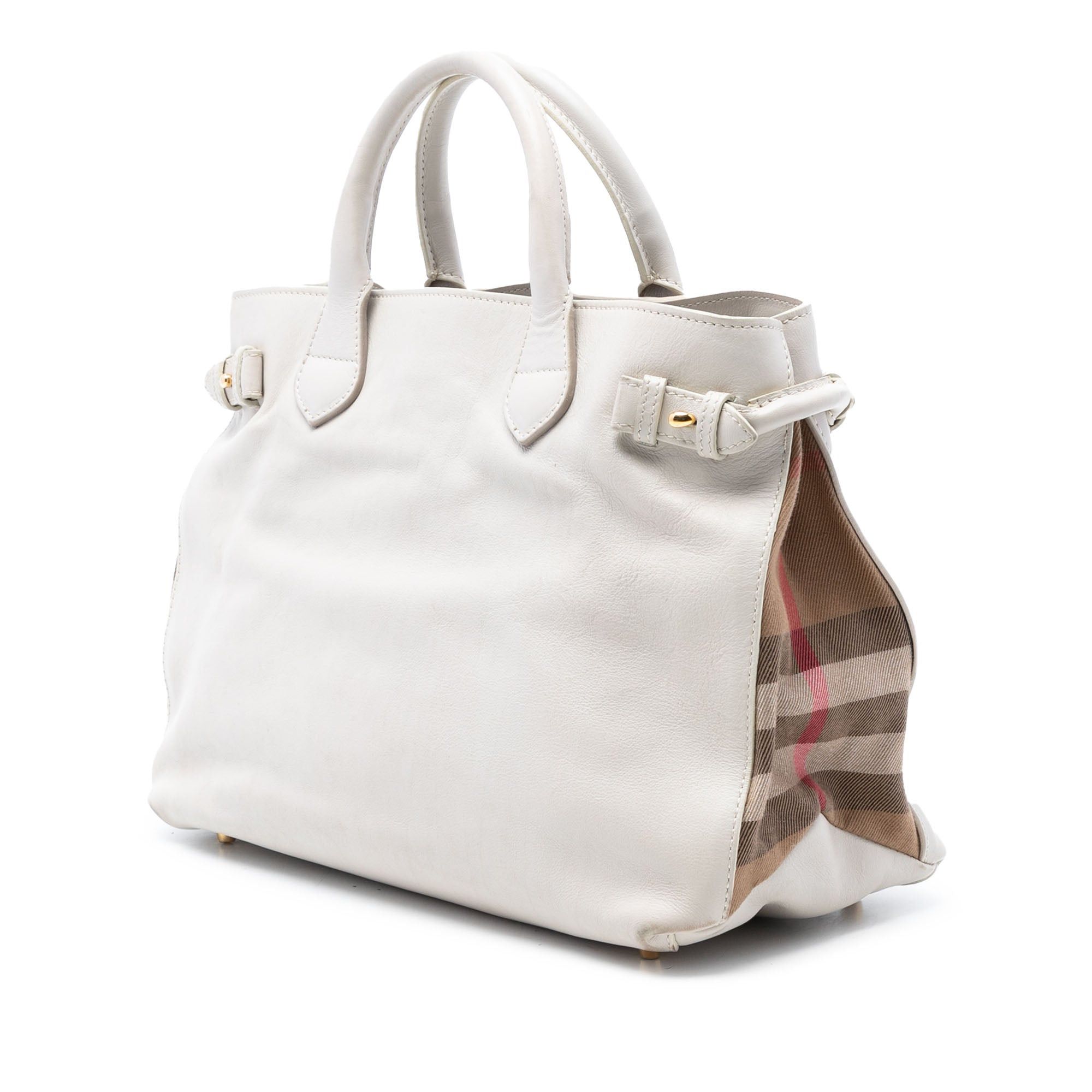 Burberry Medium Leather and House Check Banner Satchel Size ONE SIZE - 2 Thumbnail
