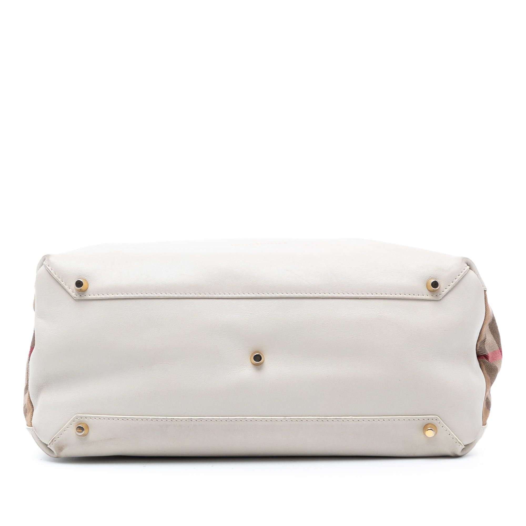 Burberry Medium Leather and House Check Banner Satchel Size ONE SIZE - 3 Thumbnail