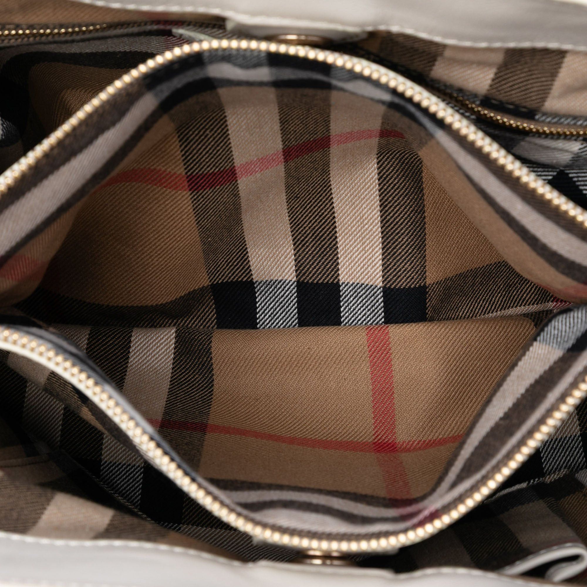Burberry Medium Leather and House Check Banner Satchel Size ONE SIZE - 4 Thumbnail