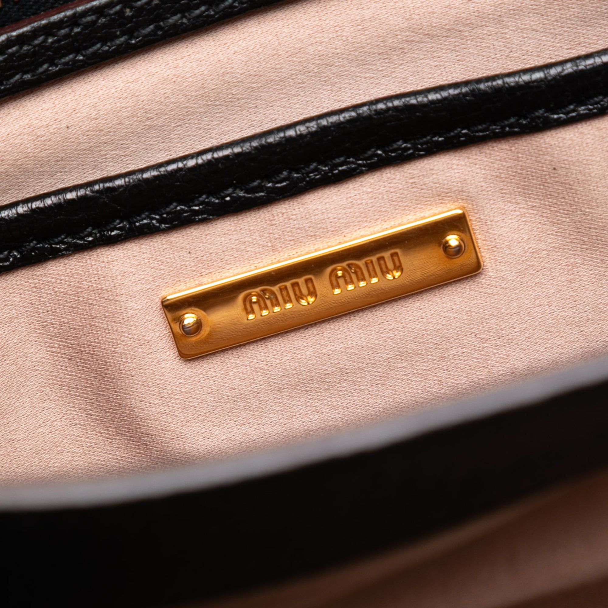 Miu Miu Goatskin Madras Satchel Size ONE SIZE - 5 Thumbnail