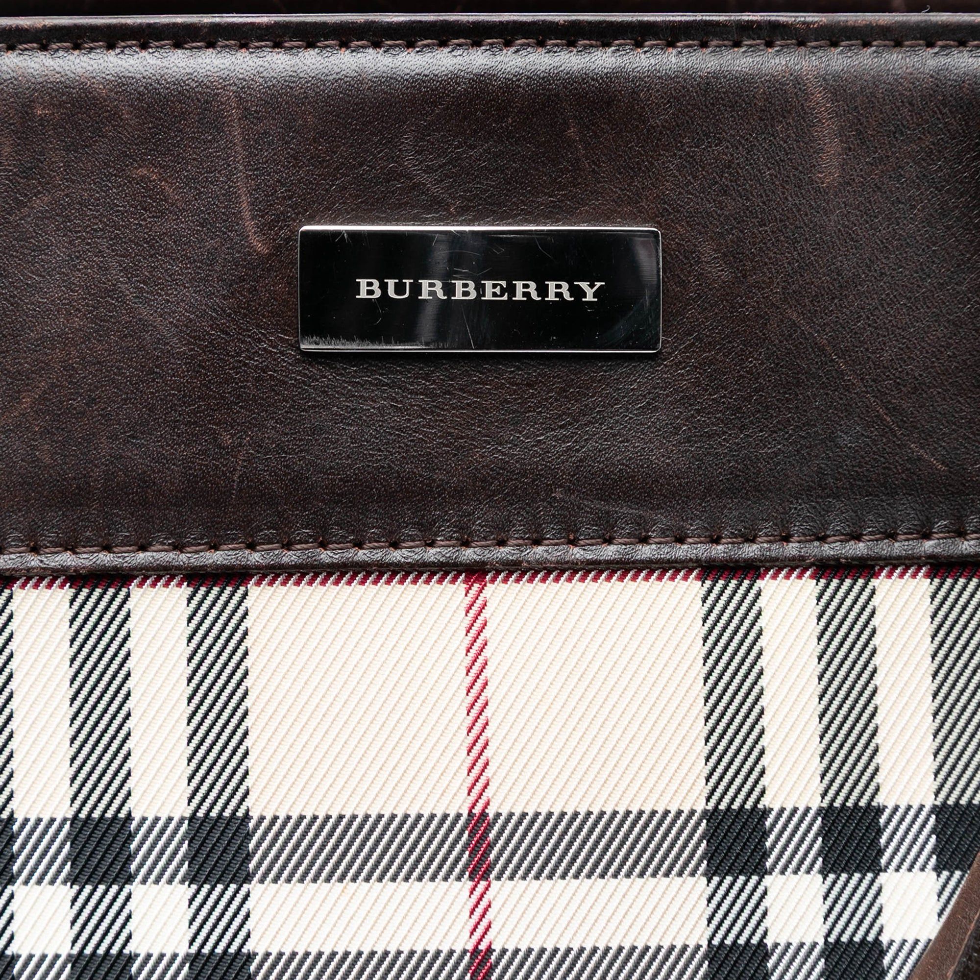 Burberry House Check Canvas Convertible Tote Size ONE SIZE - 5 Thumbnail