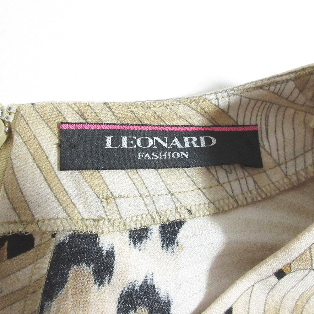 Other Leonard Leonard Fashion Leopard Stretch Top Textile Tops 0179205 DUTY FREE for USA Size ONE SIZE - 5 Thumbnail