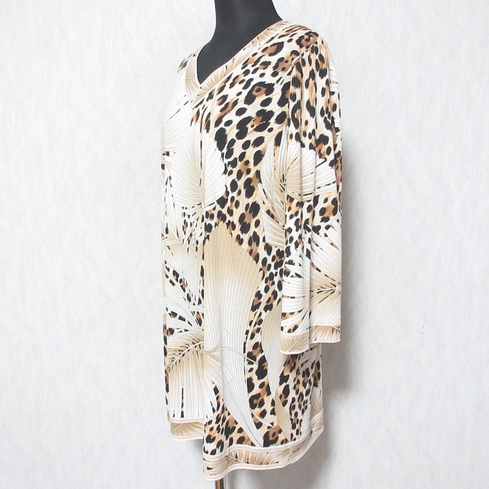 Other Leonard Leonard Fashion Leopard Stretch Top Textile Tops 0179205 DUTY FREE for USA Size ONE SIZE - 3 Thumbnail