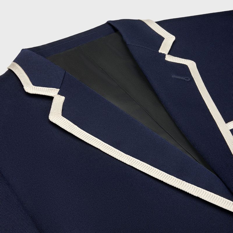 Celine blason classic jacket in diagonal wool ink Size US XL / EU 56 / 4 - 3 Thumbnail