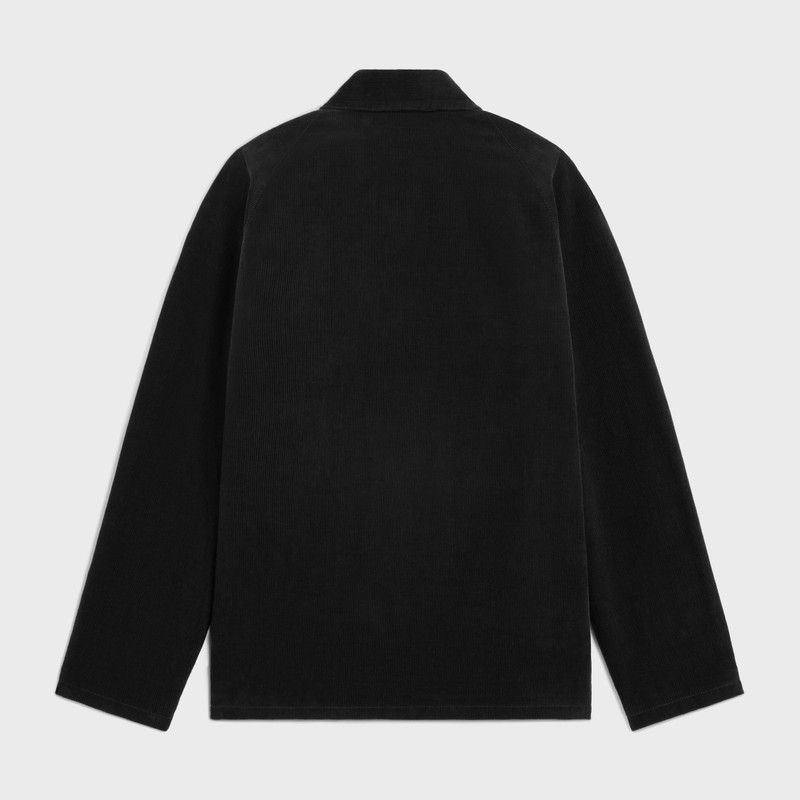 Celine carcoat in corduroy black raw Size US XXL / EU 58 / 5 - 2 Thumbnail
