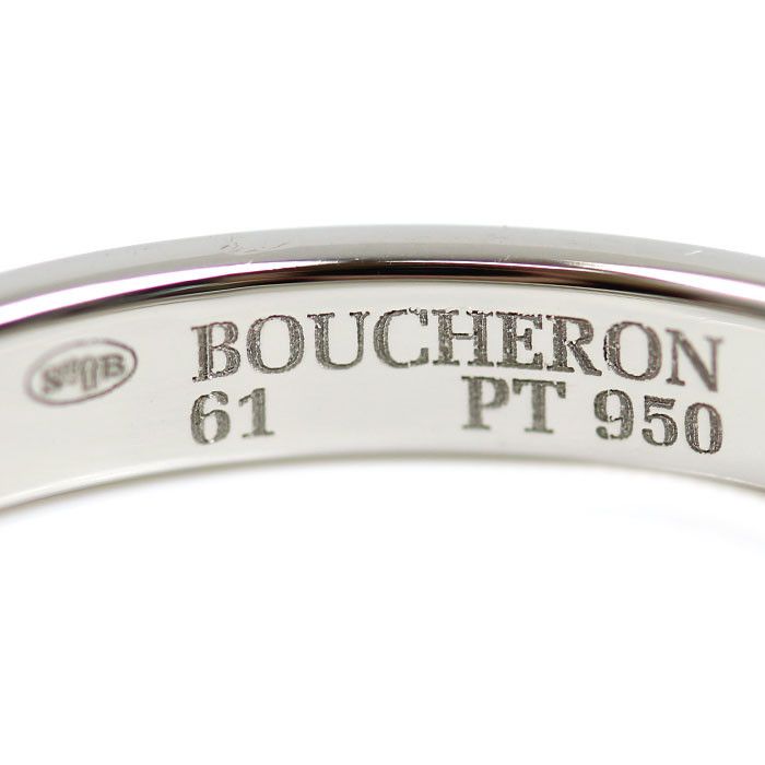 Other Boucheron Boucheron Godron Pt950 Platinum Ring Size 61 Precious Metal Ring JAL00113 DUTY FREE for USA Size ONE SIZE - 4 Thumbnail