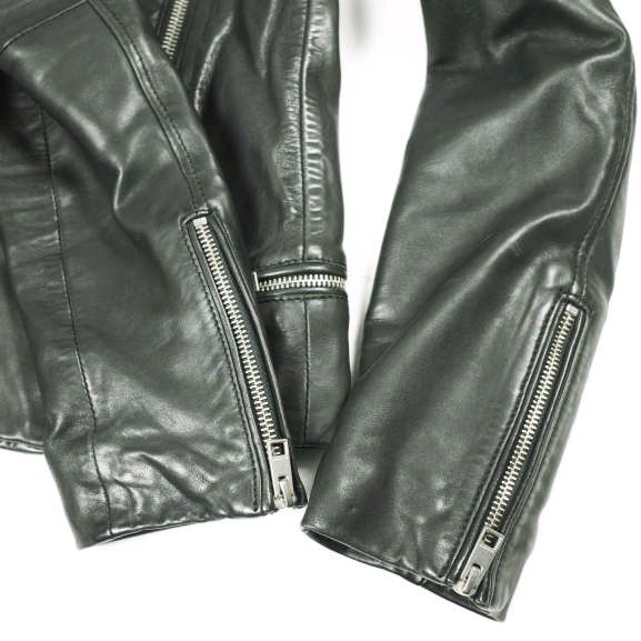 Other All Saints AllSaints BALES BIKER Lamb Leather Jacket Leather Outerwear WL116E DUTY FREE for USA Size ONE SIZE - 6 Thumbnail