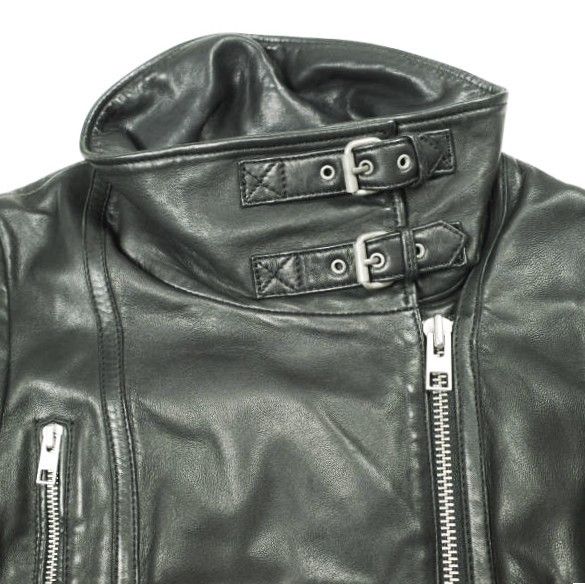 Other All Saints AllSaints BALES BIKER Lamb Leather Jacket Leather Outerwear WL116E DUTY FREE for USA Size ONE SIZE - 5 Thumbnail