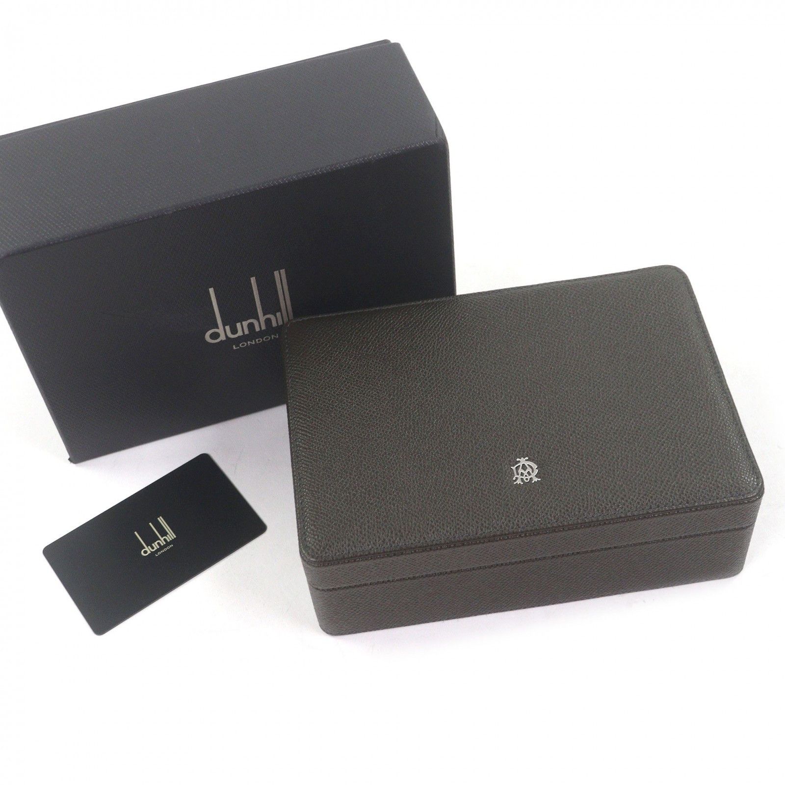 Other Dunhill Dunhill Bourdon Cufflink Jewelry Box Leather Other DUTY FREE for USA Size ONE SIZE - 2 Thumbnail
