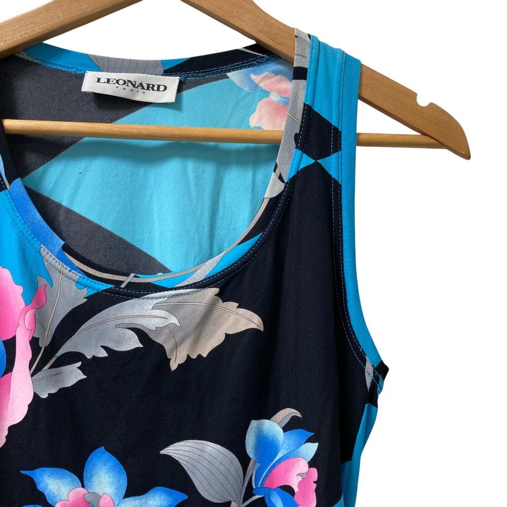 Other Leonard LEONARD Floral Sleeveless Top Textile Tops DUTY FREE for USA Size ONE SIZE - 2 Thumbnail