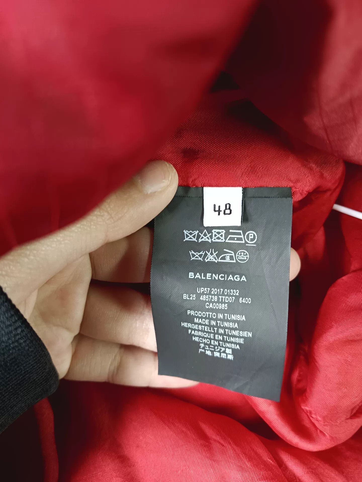 Balenciaga Balenciaga Red Quilted Puffer Jacket Size 48 Size US M / EU 48-50 / 2 - 5 Thumbnail