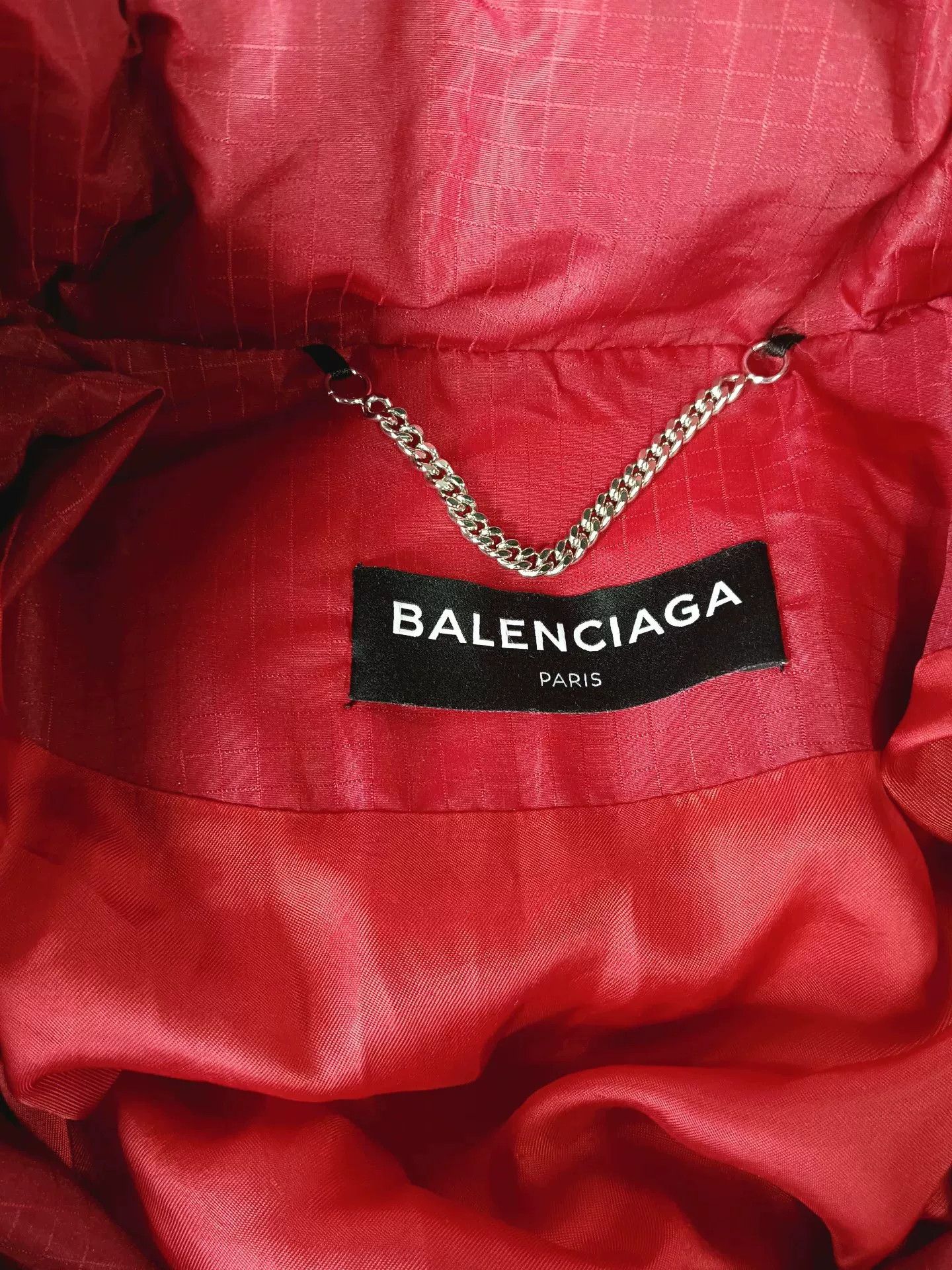 Balenciaga Balenciaga Red Quilted Puffer Jacket Size 48 Size US M / EU 48-50 / 2 - 4 Thumbnail