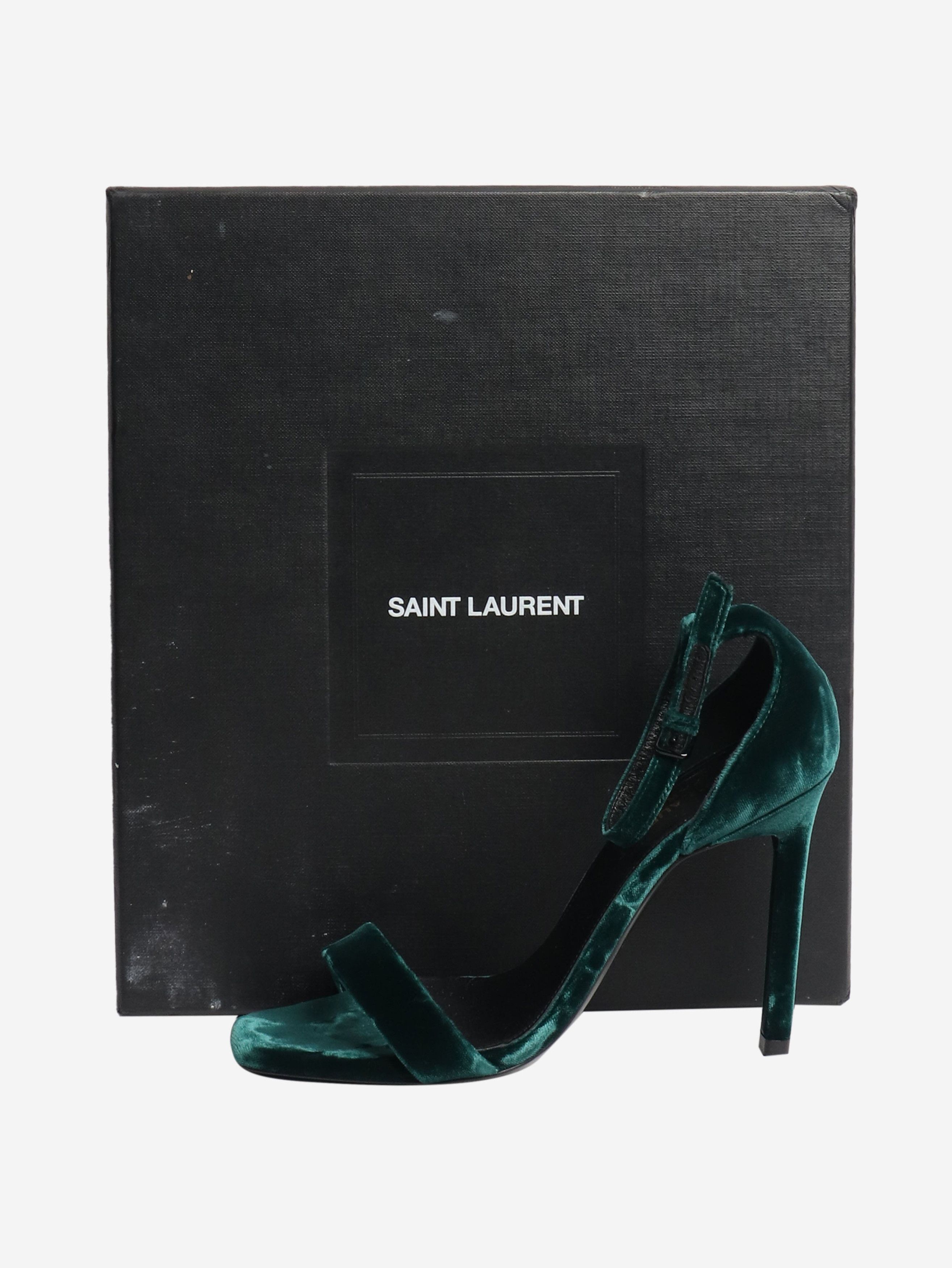 Other Dark green velvet sandal heels - EU 36.5 Size US 5 / IT 35 - 6 Thumbnail