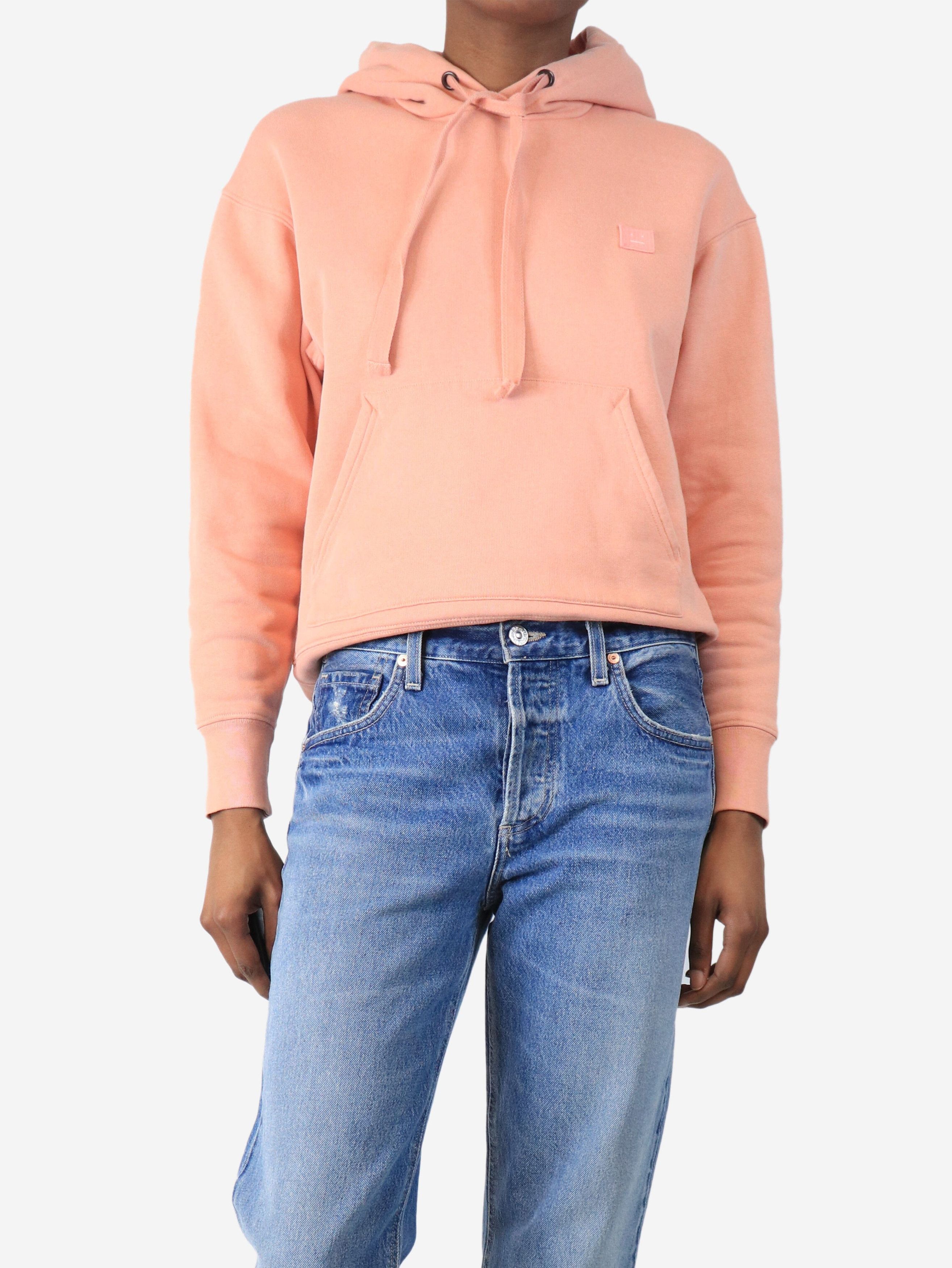 Acne Studios Salmon pink smiley face hoodie - XXS Size XXS / US 00 / IT 34 - 2 Thumbnail