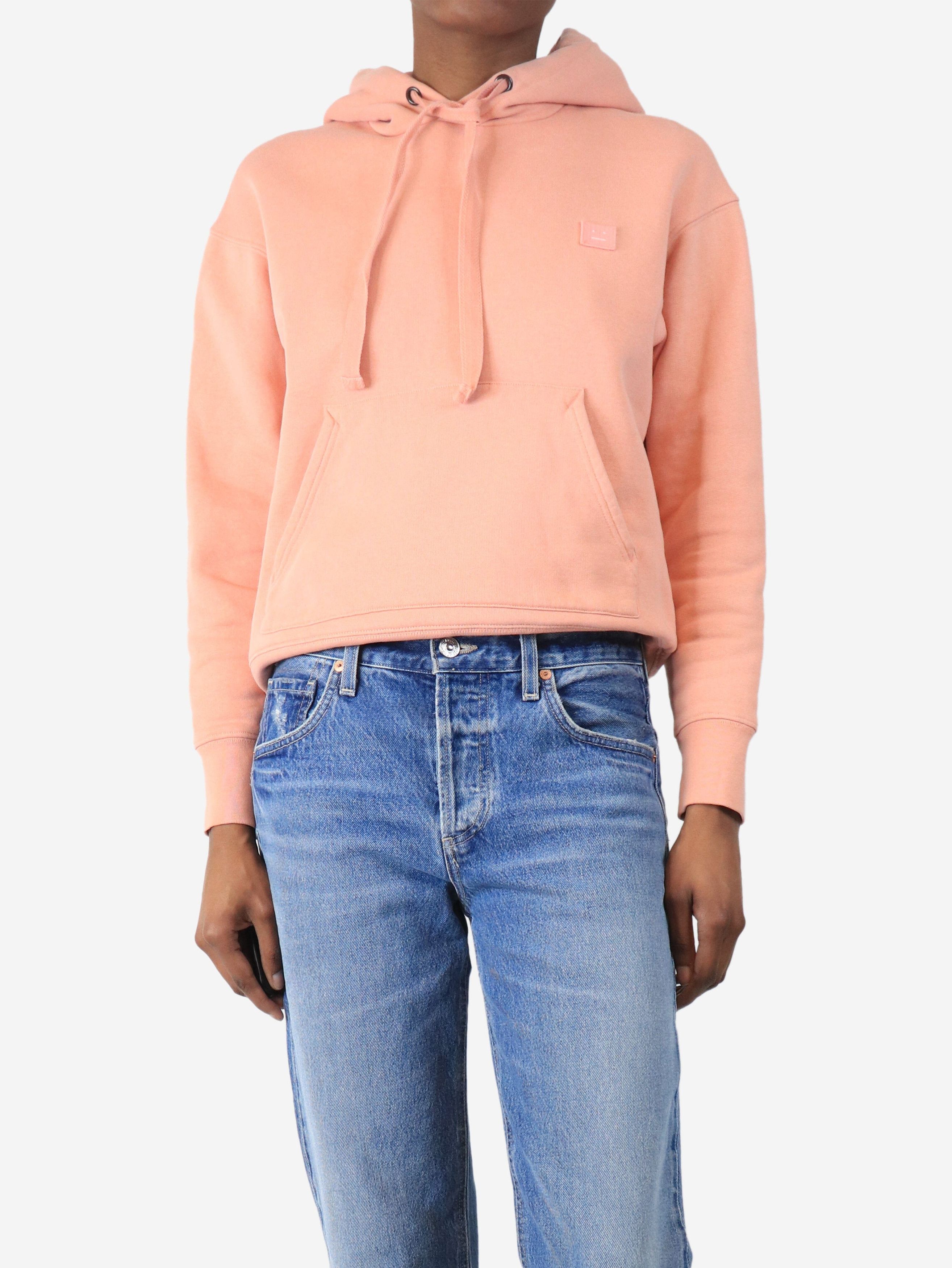 Acne Studios Salmon pink smiley face hoodie - XXS Size XXS / US 00 / IT 34 - 4 Thumbnail