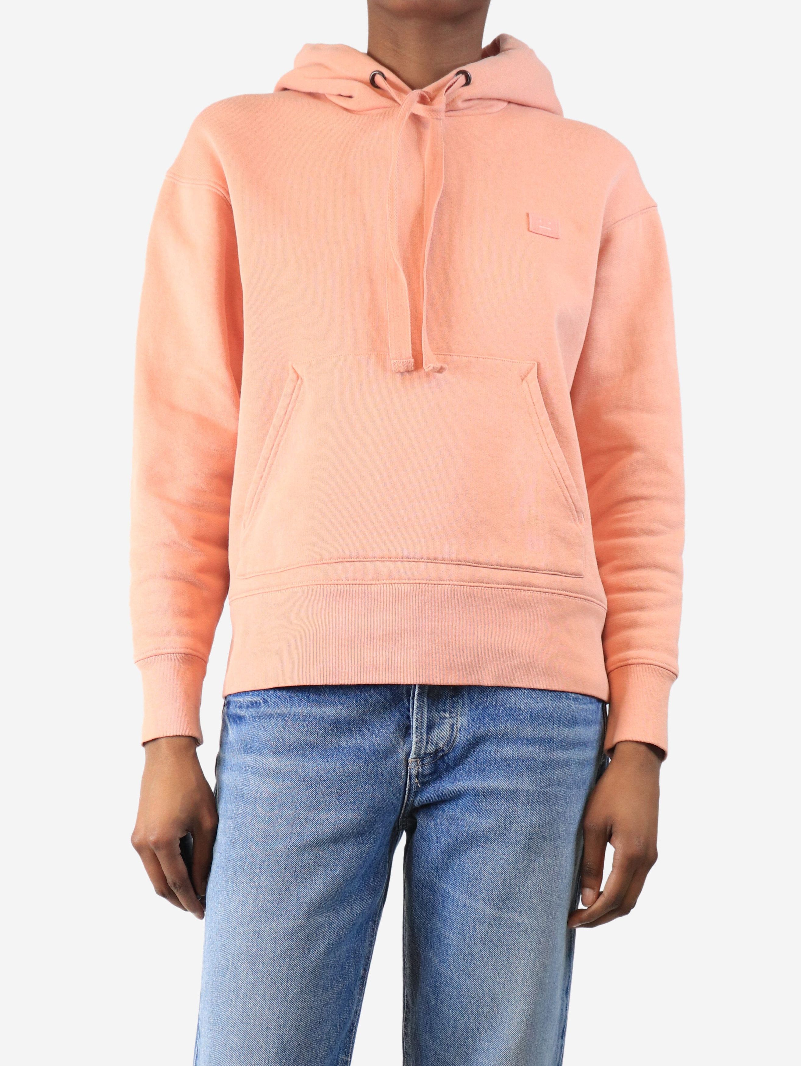 Acne Studios Salmon pink smiley face hoodie - XXS Size XXS / US 00 / IT 34 - 5 Thumbnail