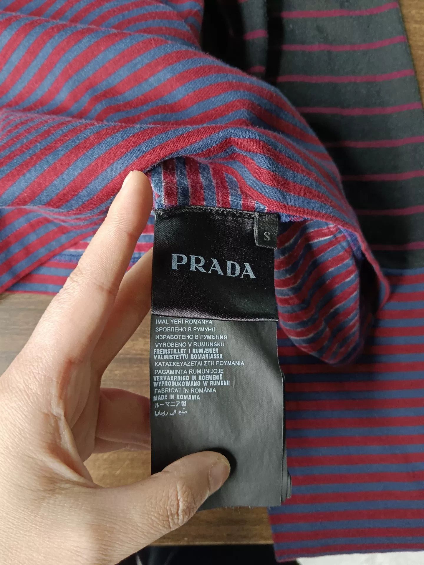 Prada Prada Striped Long Sleeve T-Shirt Size S Size US S / EU 44-46 / 1 - 5 Thumbnail