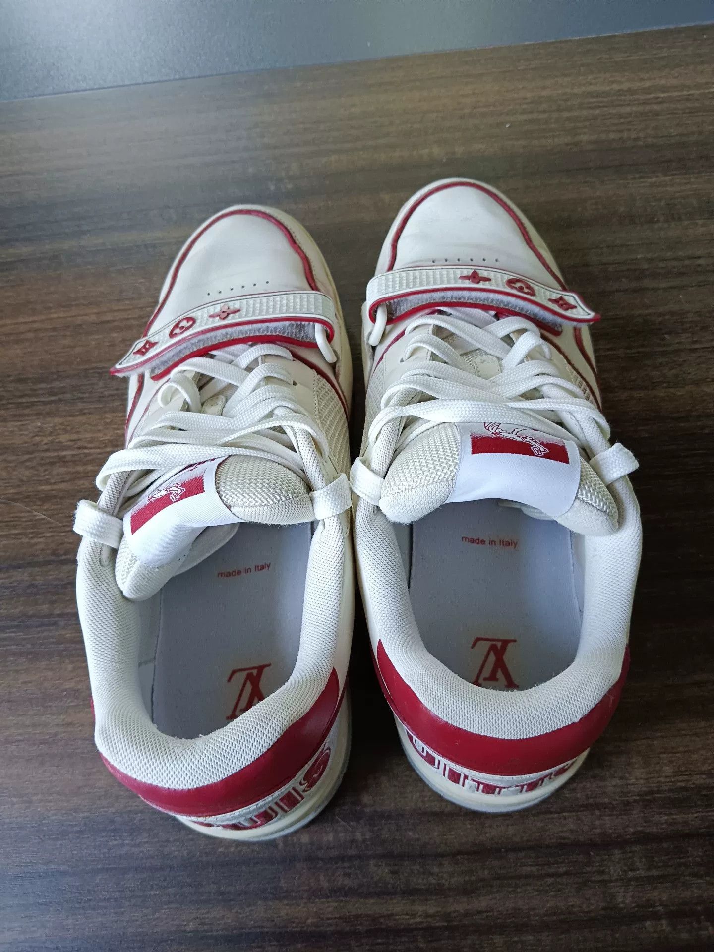 Louis Vuitton Louis Vuitton Red Velcro Trainer Sneakers Size 9 Size US 10 / EU 43 - 7 Thumbnail