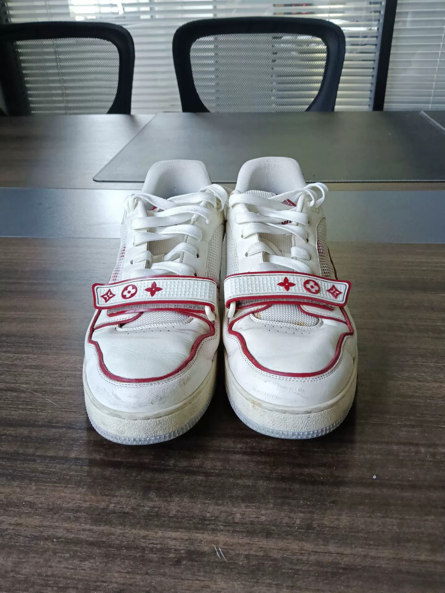 Louis Vuitton Louis Vuitton Red Velcro Trainer Sneakers Size 9 Size US 10 / EU 43 - 5 Thumbnail