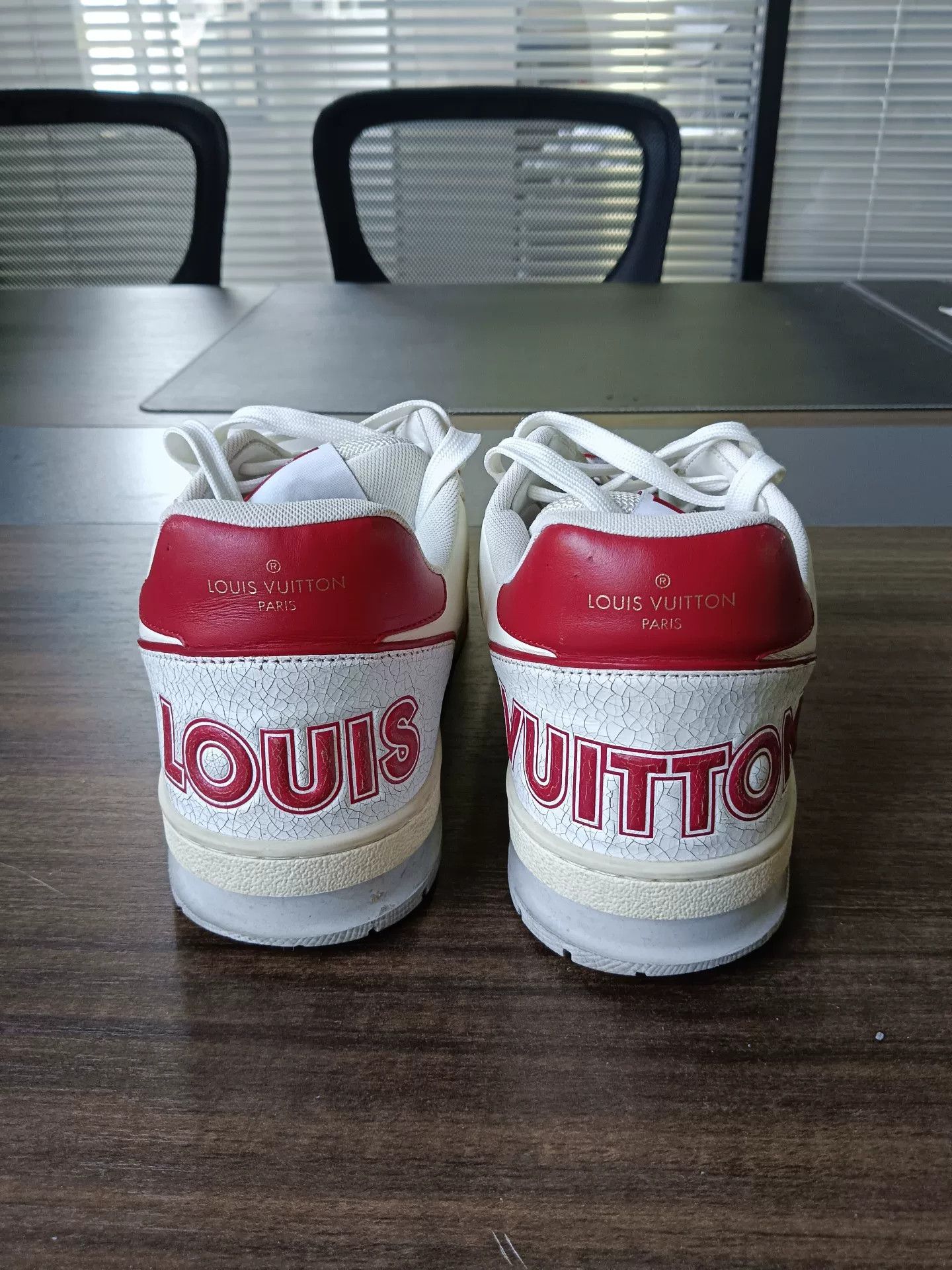 Louis Vuitton Louis Vuitton Red Velcro Trainer Sneakers Size 9 Size US 10 / EU 43 - 4 Thumbnail