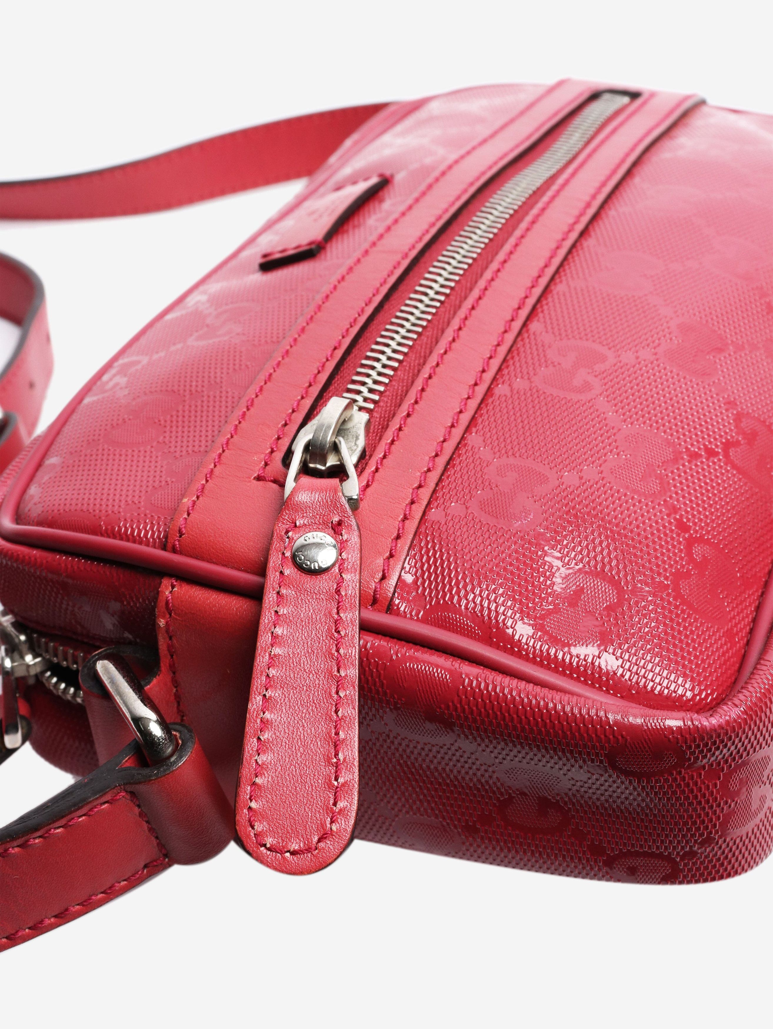 Gucci Red GG coated canvas bag Size ONE SIZE - 3 Thumbnail