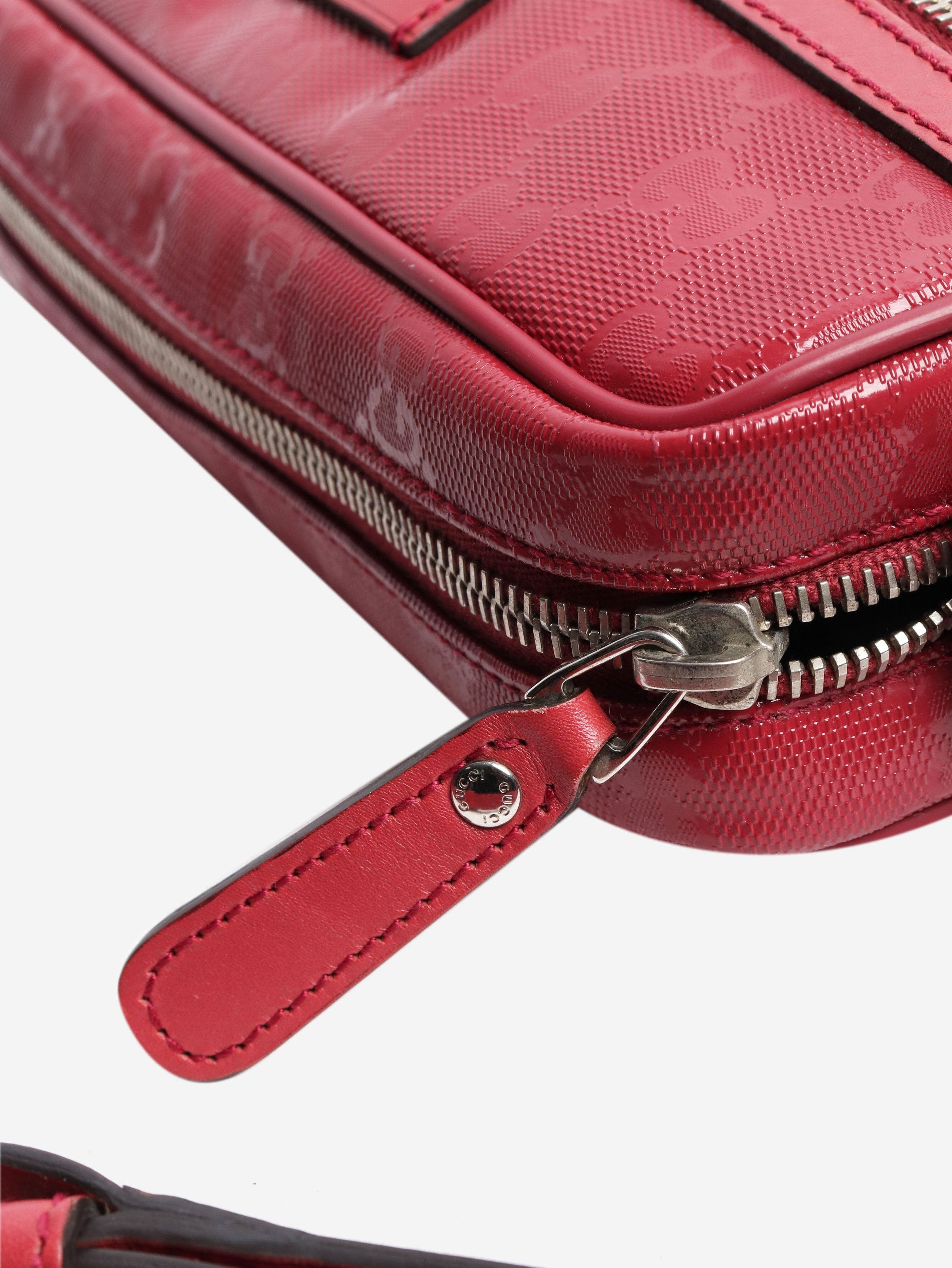 Gucci Red GG coated canvas bag Size ONE SIZE - 4 Thumbnail