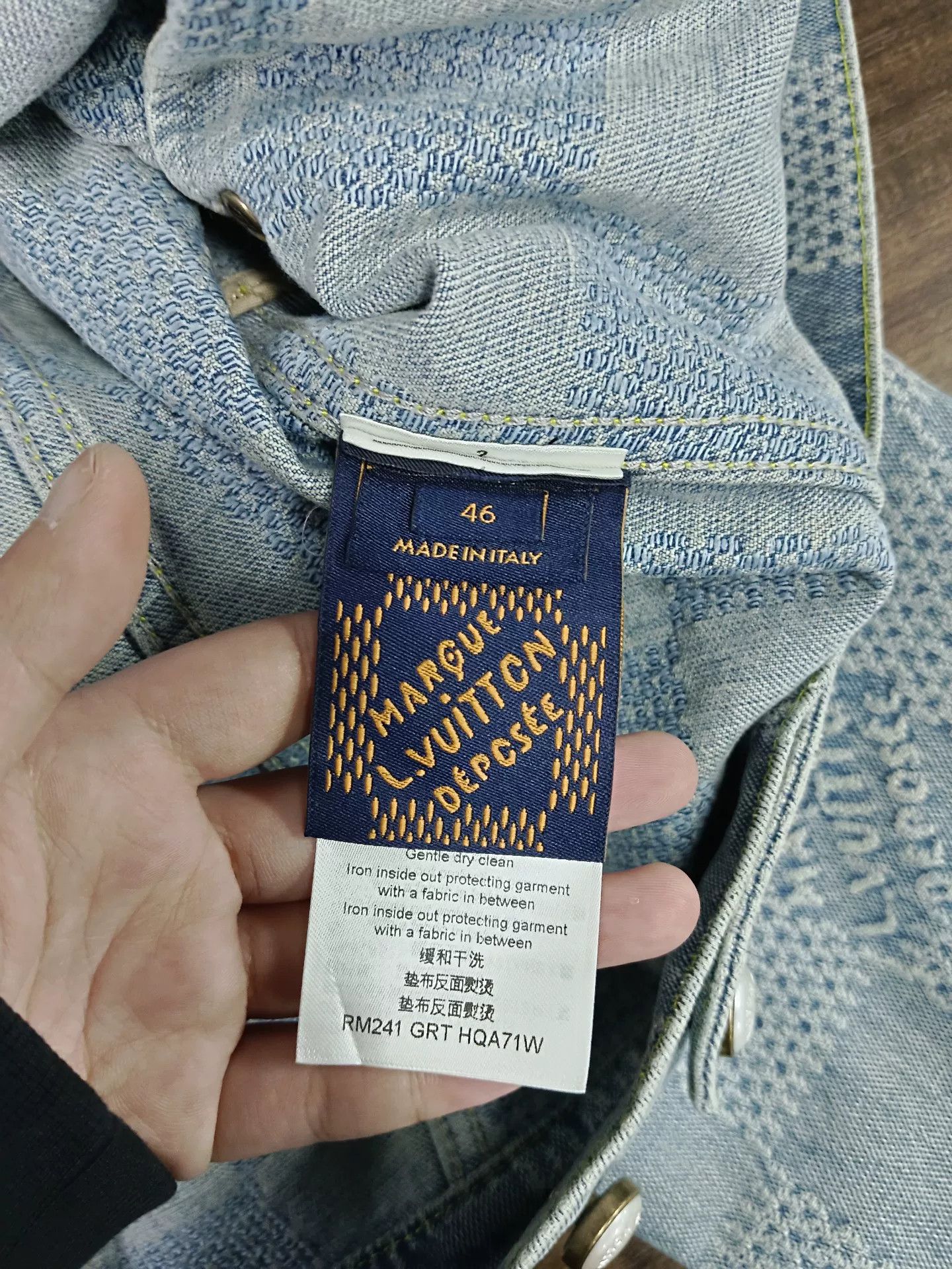 Louis Vuitton Louis Vuitton Damier Denim Jacket 46 Size US S / EU 44-46 / 1 - 3 Thumbnail
