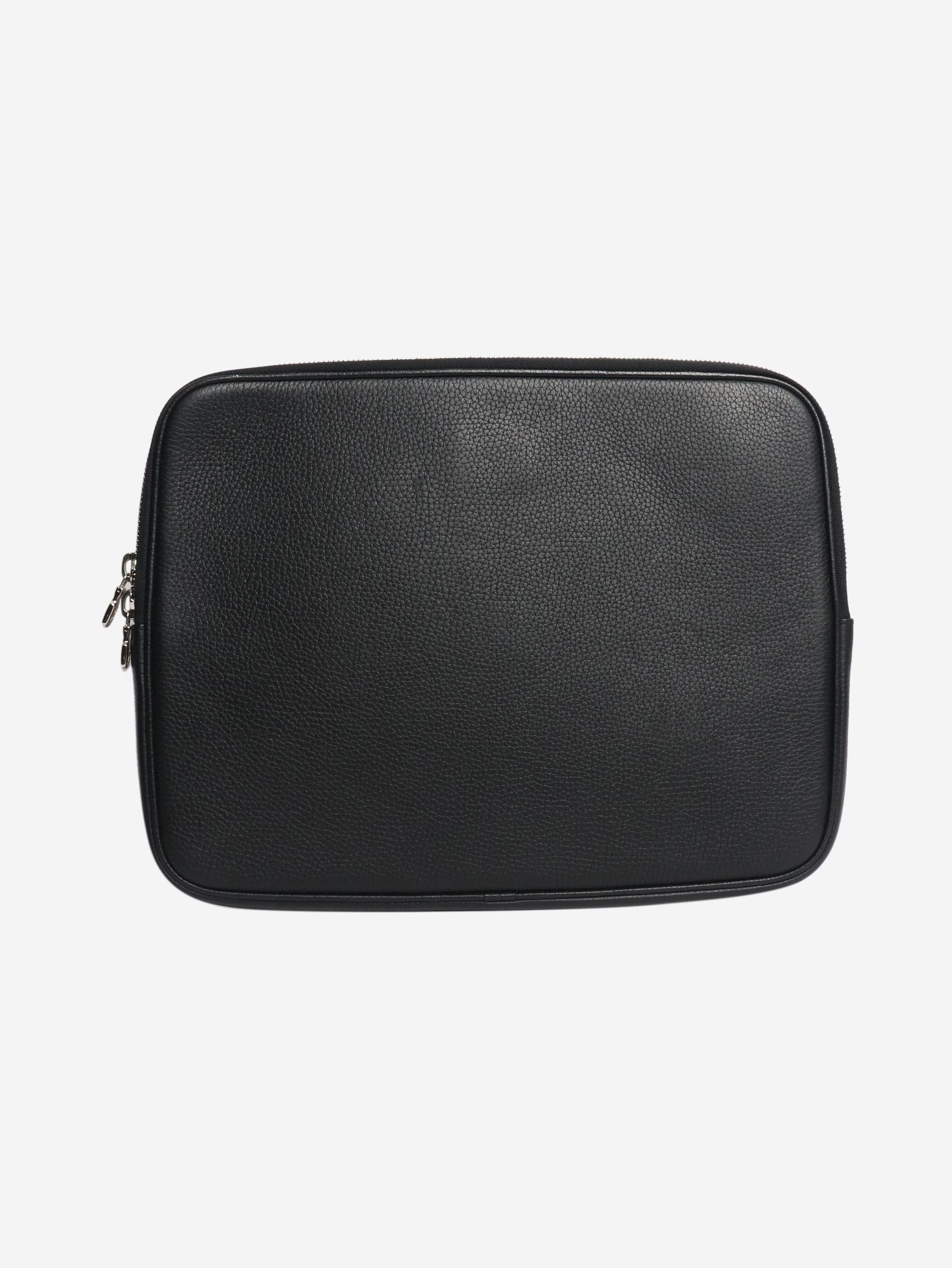 Louis Vuitton Black leather laptop case Size ONE SIZE - 2 Thumbnail