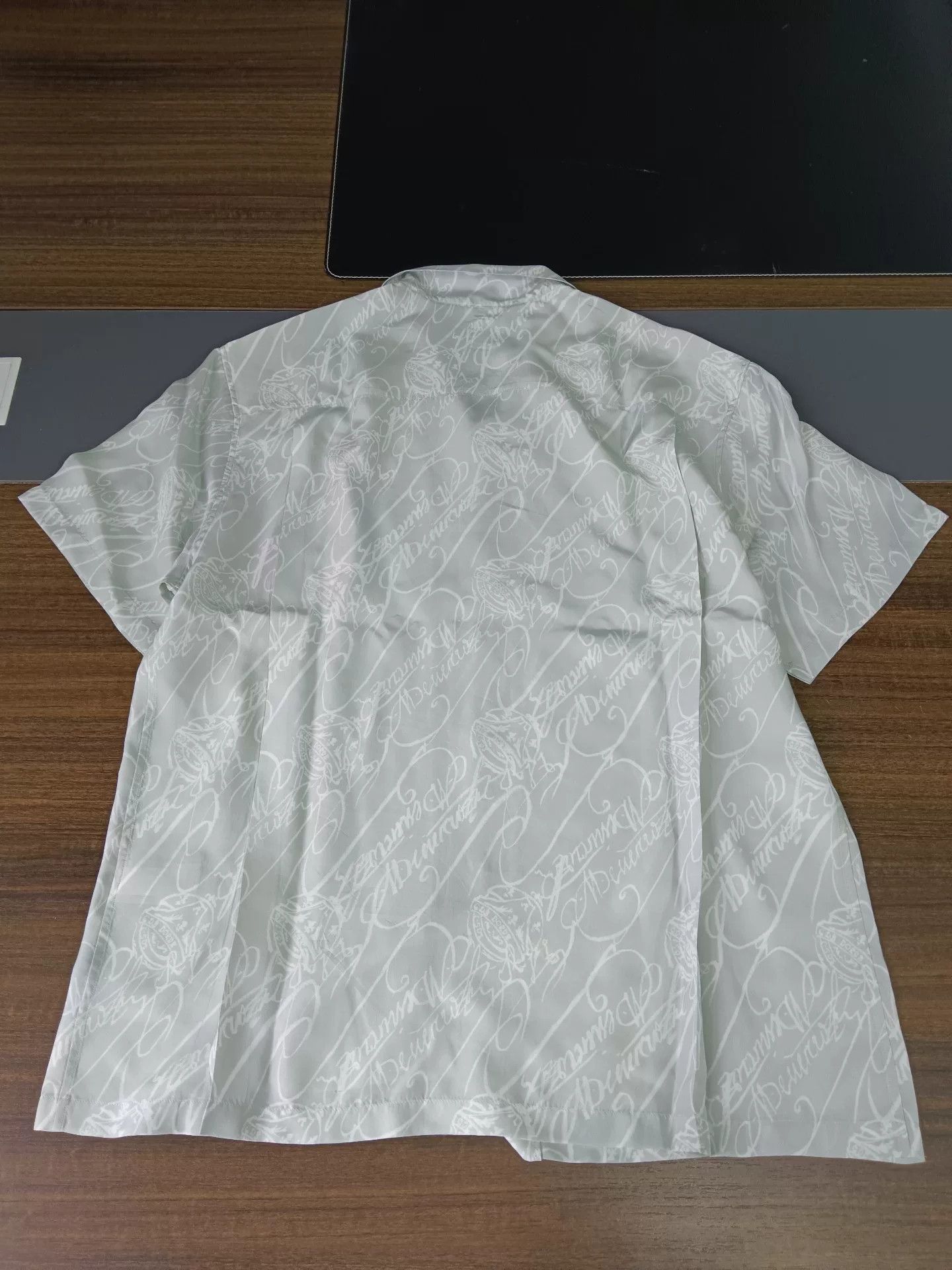 Berluti Berluti Scritto Silk Short Sleeve Shirt M Size US M / EU 48-50 / 2 - 3 Thumbnail