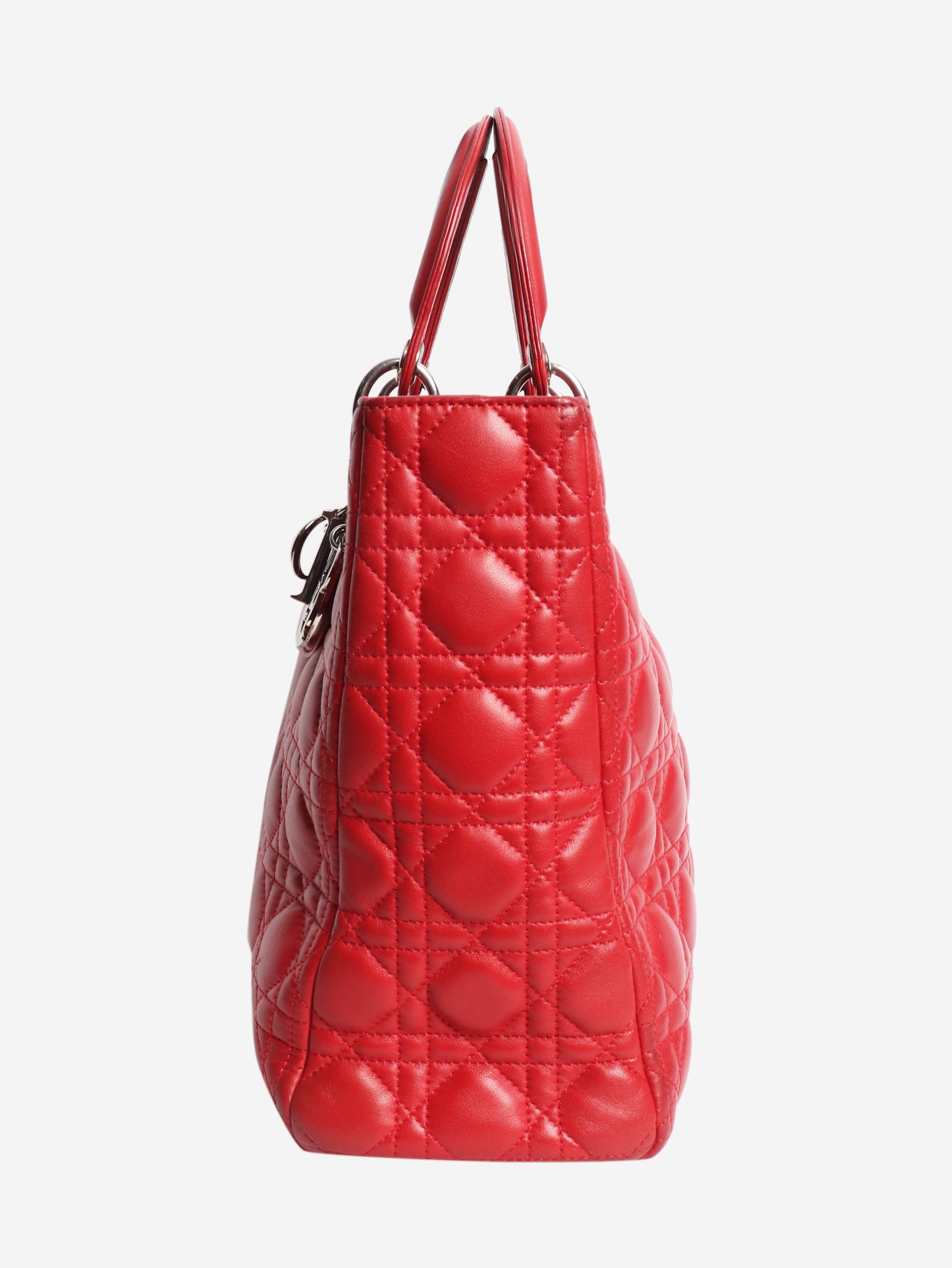 Dior Red 2011 Large Lady bag Size ONE SIZE - 2 Thumbnail