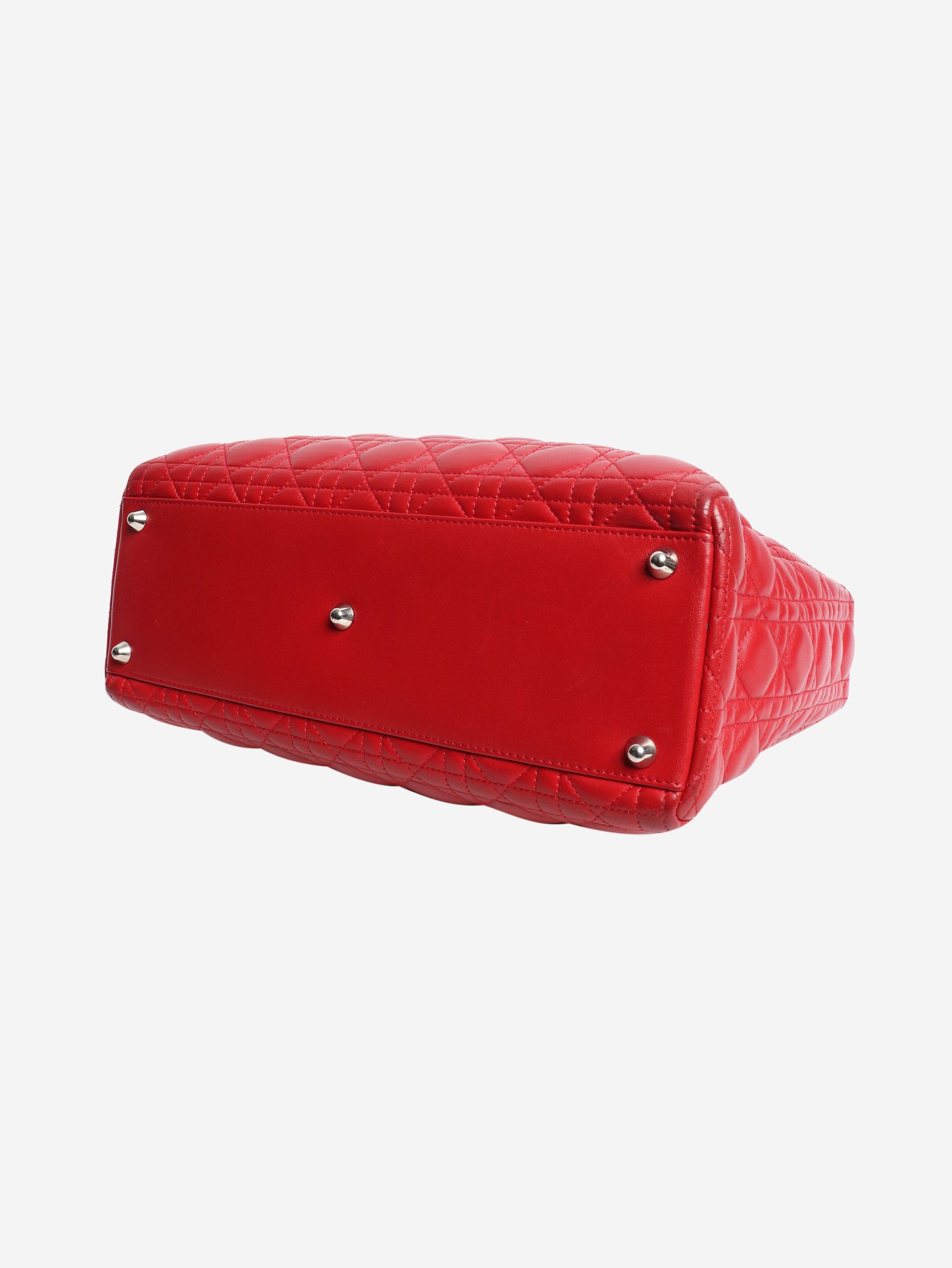 Dior Red 2011 Large Lady bag Size ONE SIZE - 4 Thumbnail