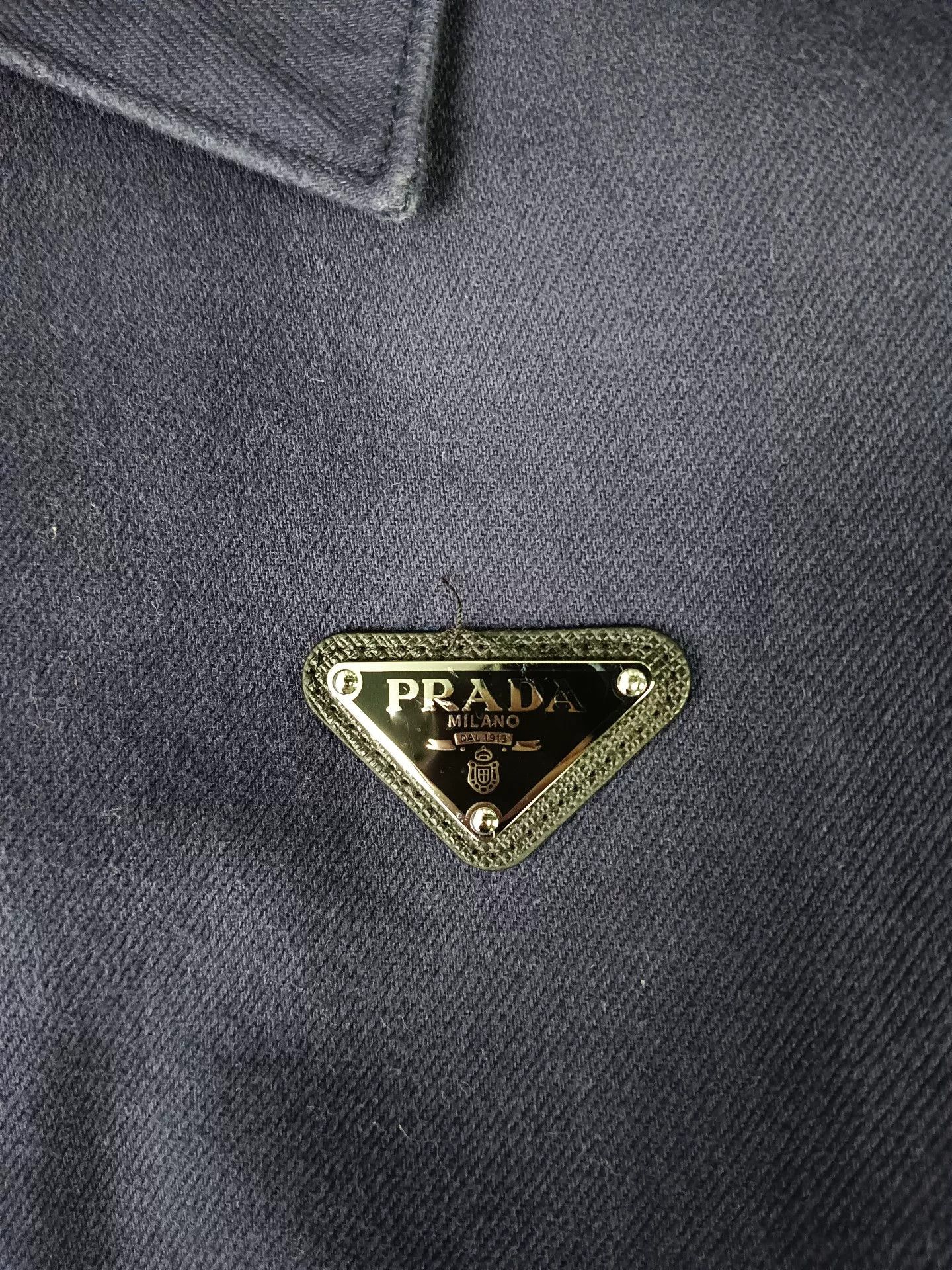 Prada Prada Navy Denim Jacket XL Size US XL / EU 56 / 4 - 4 Thumbnail