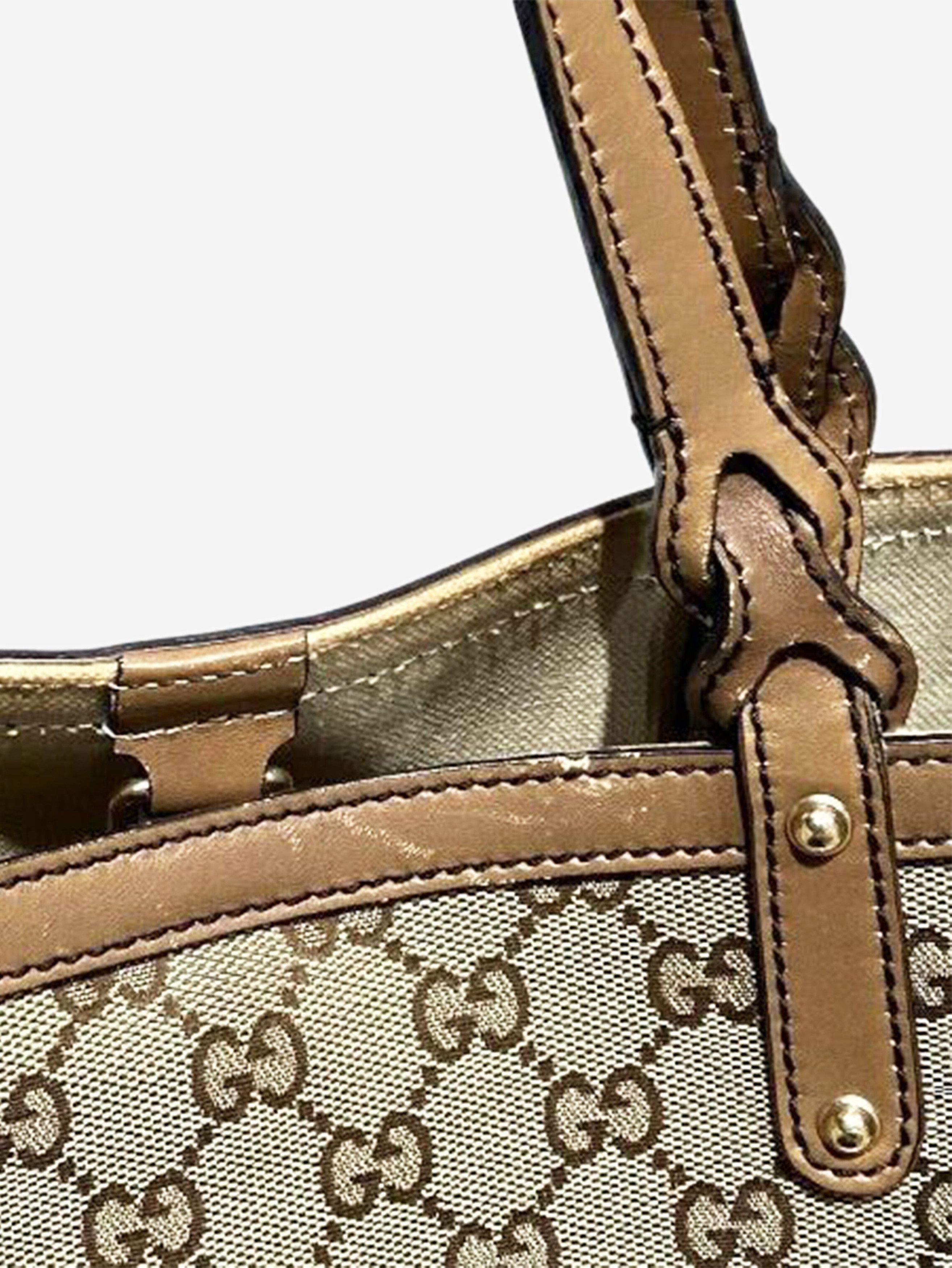Gucci Brown GG canvas tote bag Size ONE SIZE - 6 Thumbnail
