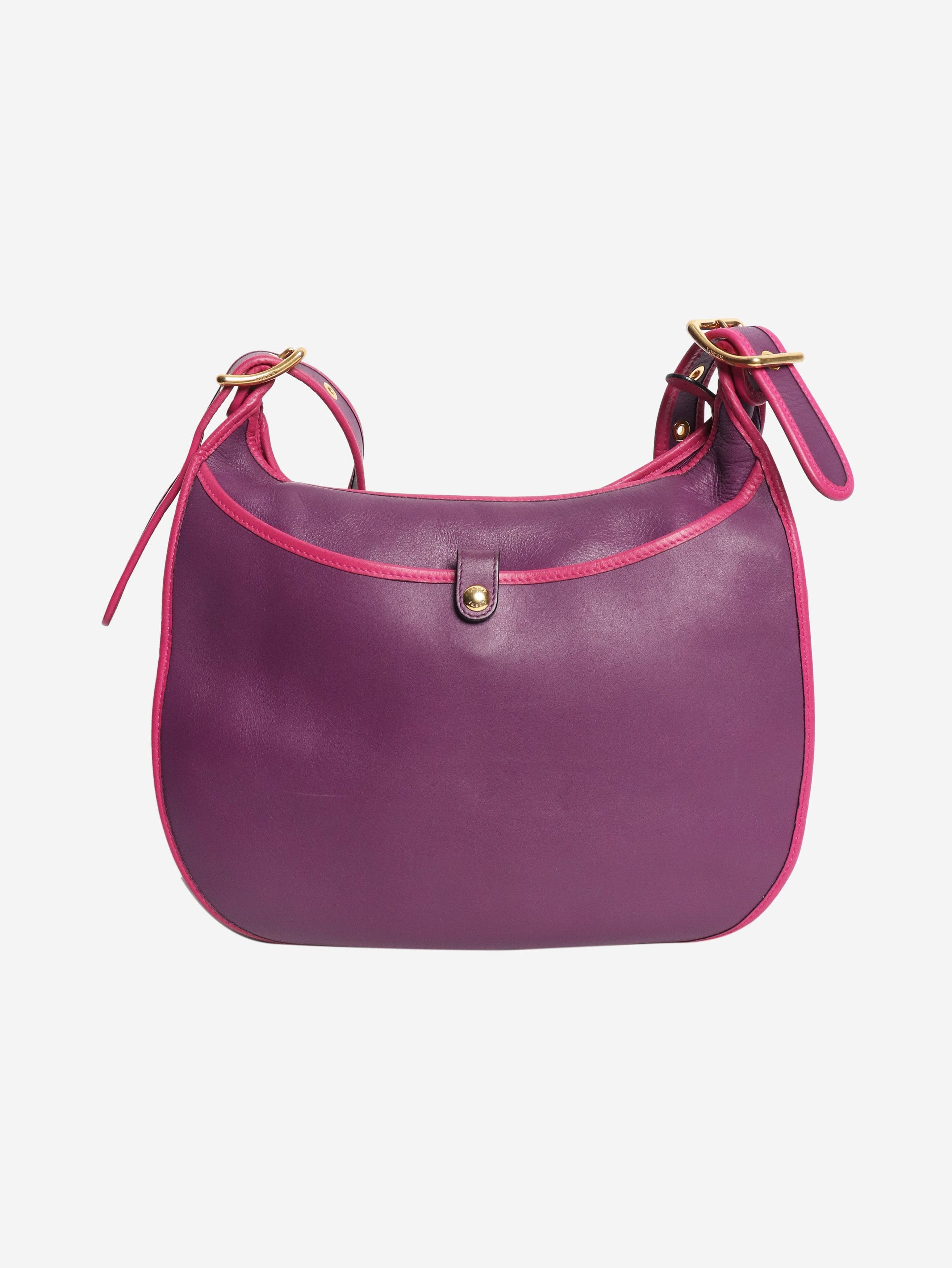 Loewe Purple leather shoulder bag Size ONE SIZE - 2 Thumbnail