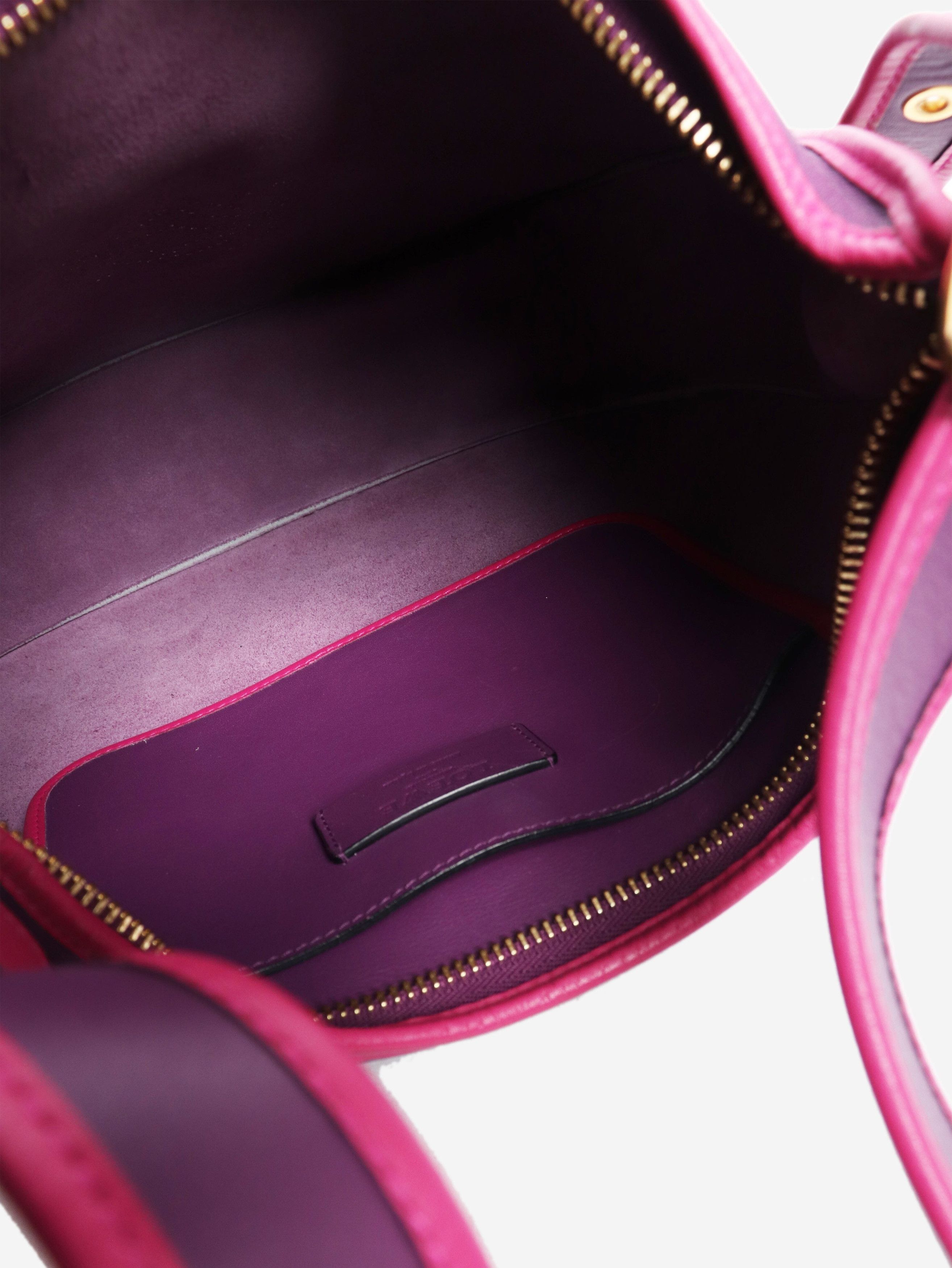 Loewe Purple leather shoulder bag Size ONE SIZE - 5 Thumbnail