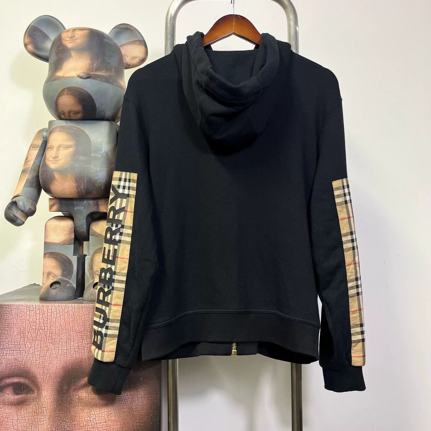 Burberry Burberry Check Stripe Zip Hoodie Size S Size US S / EU 44-46 / 1 - 2 Thumbnail