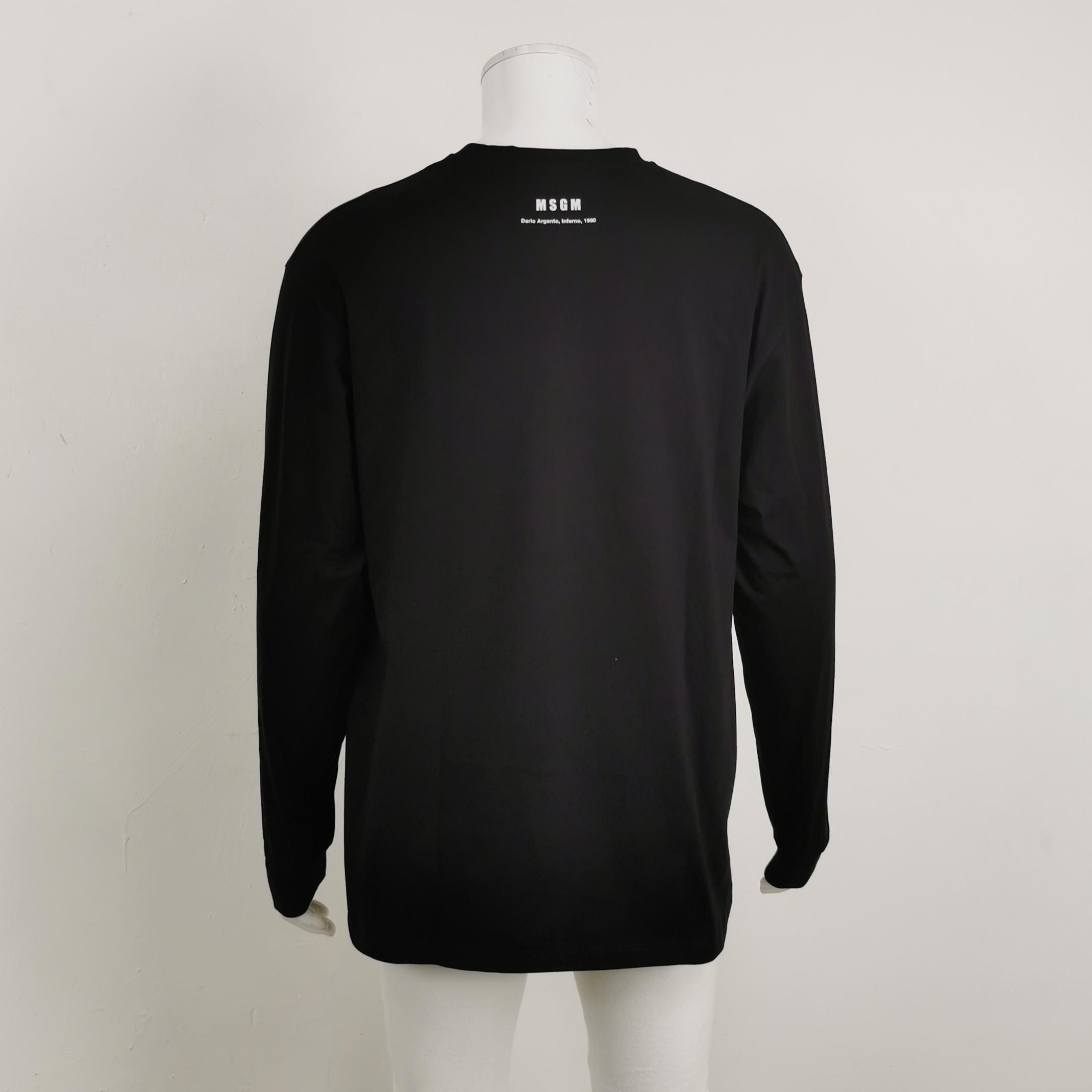MSGM MSGM x Dario Argento Inferno Long Sleeve T-Shirt XL Size US XL / EU 56 / 4 - 2 Thumbnail